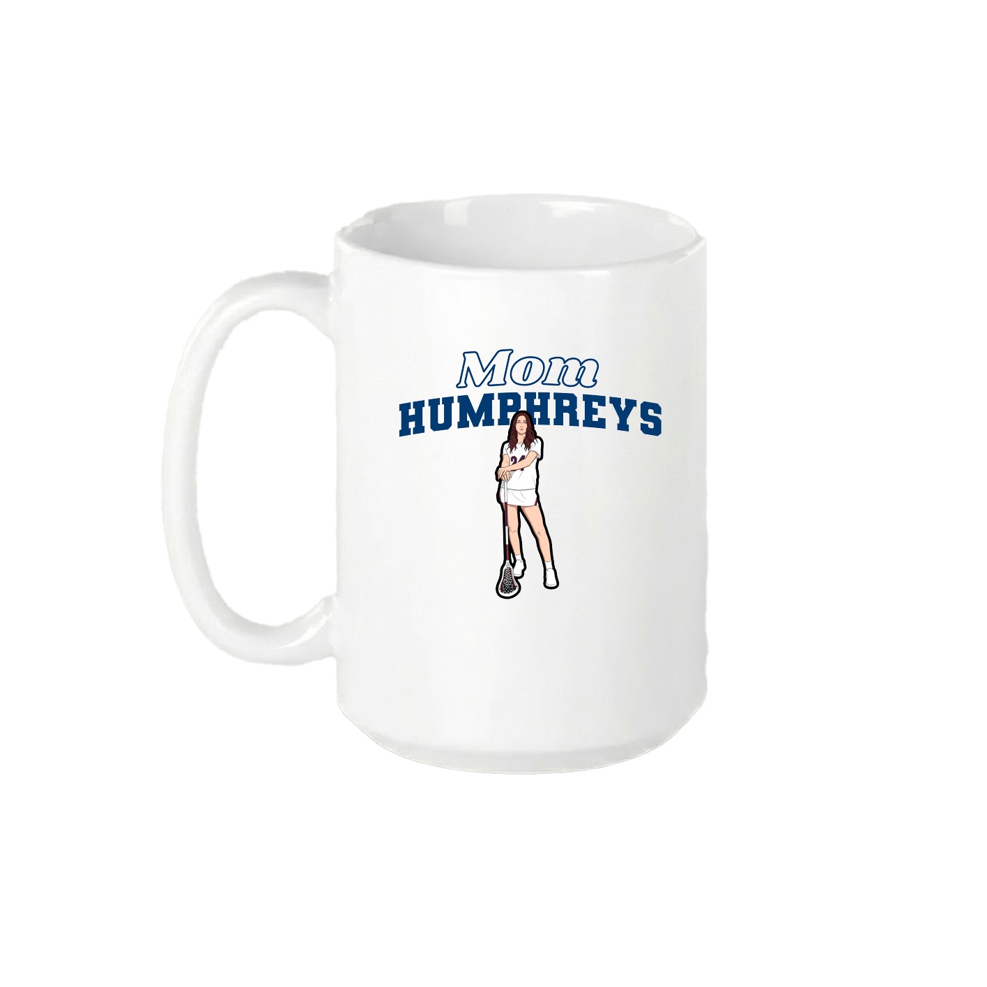 15oz Coffee Mug — Mothers Day Block in White