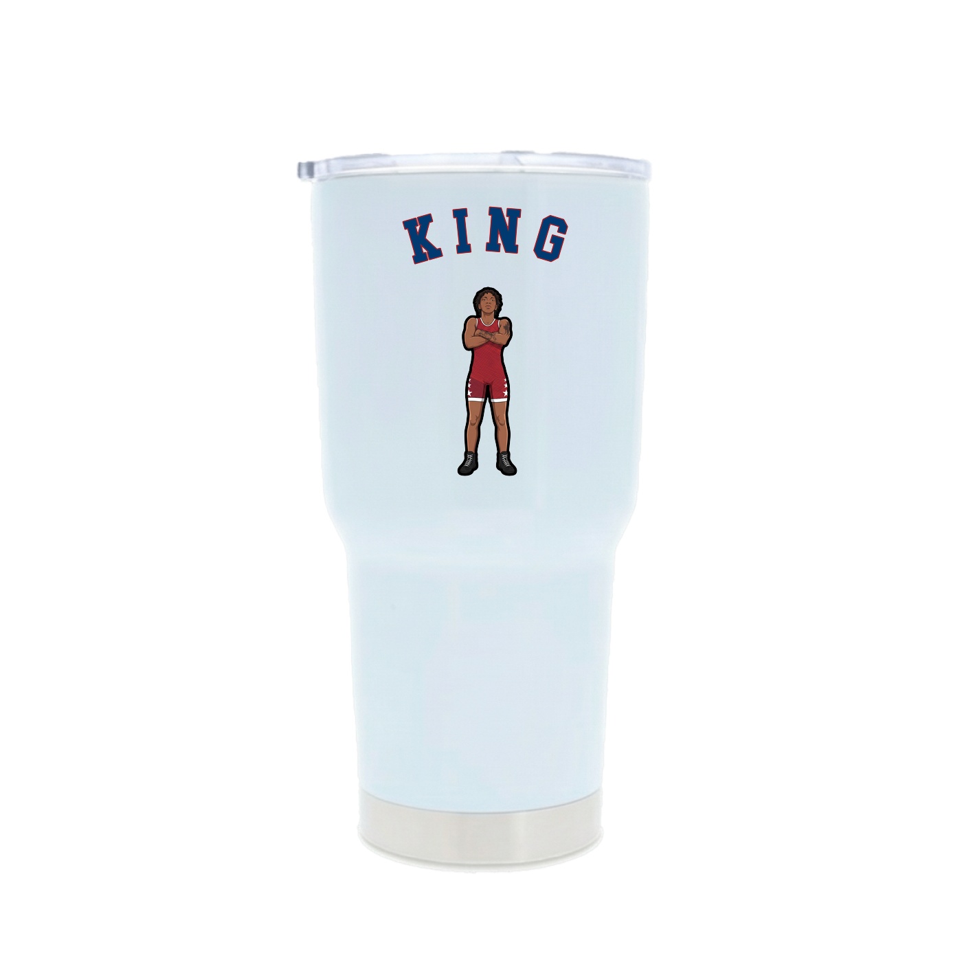 30oz Stainless Steel Tumbler — Shirsey Arch in White