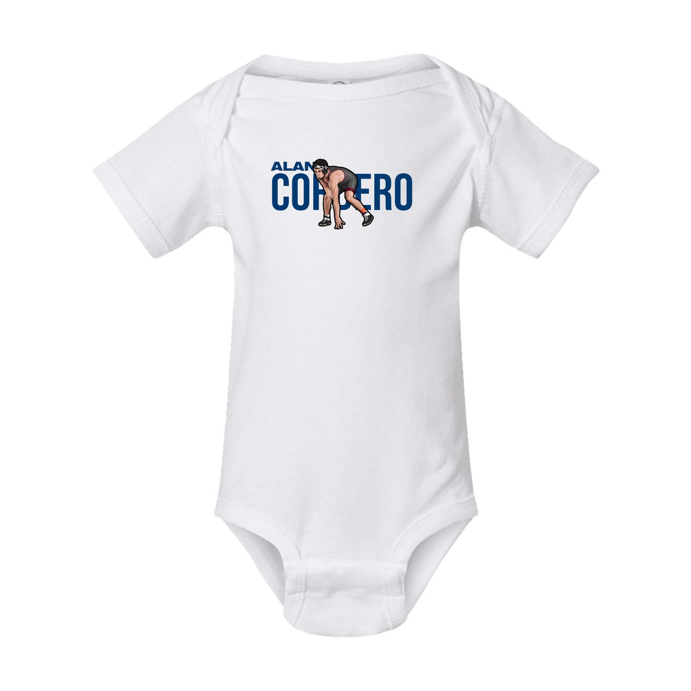Baby Onesie — Player Name in White