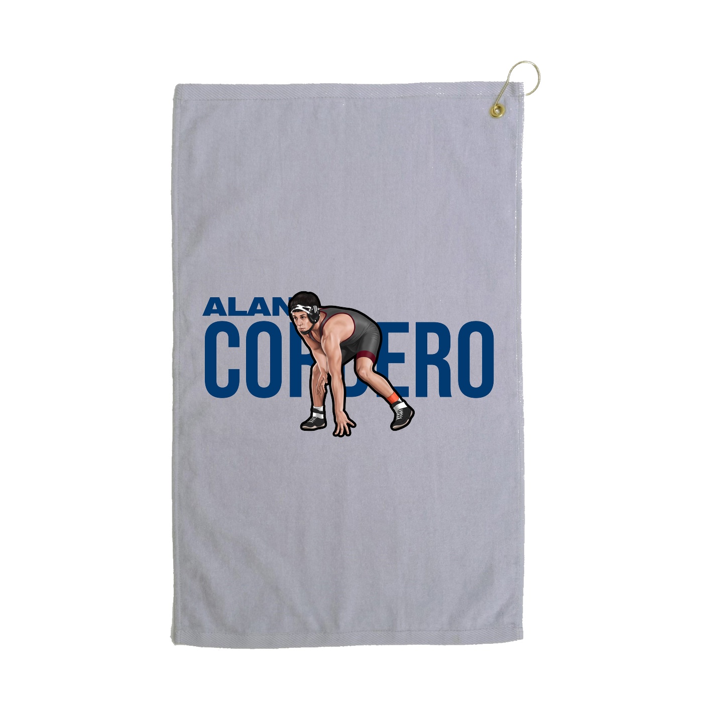 Golf Towel — Player Name in Grey