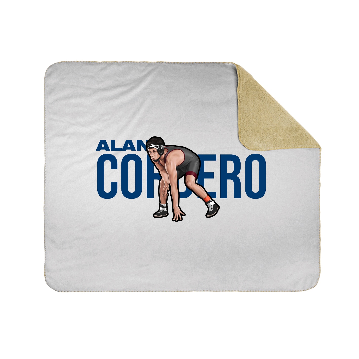 Throw Blanket — Player Name in White