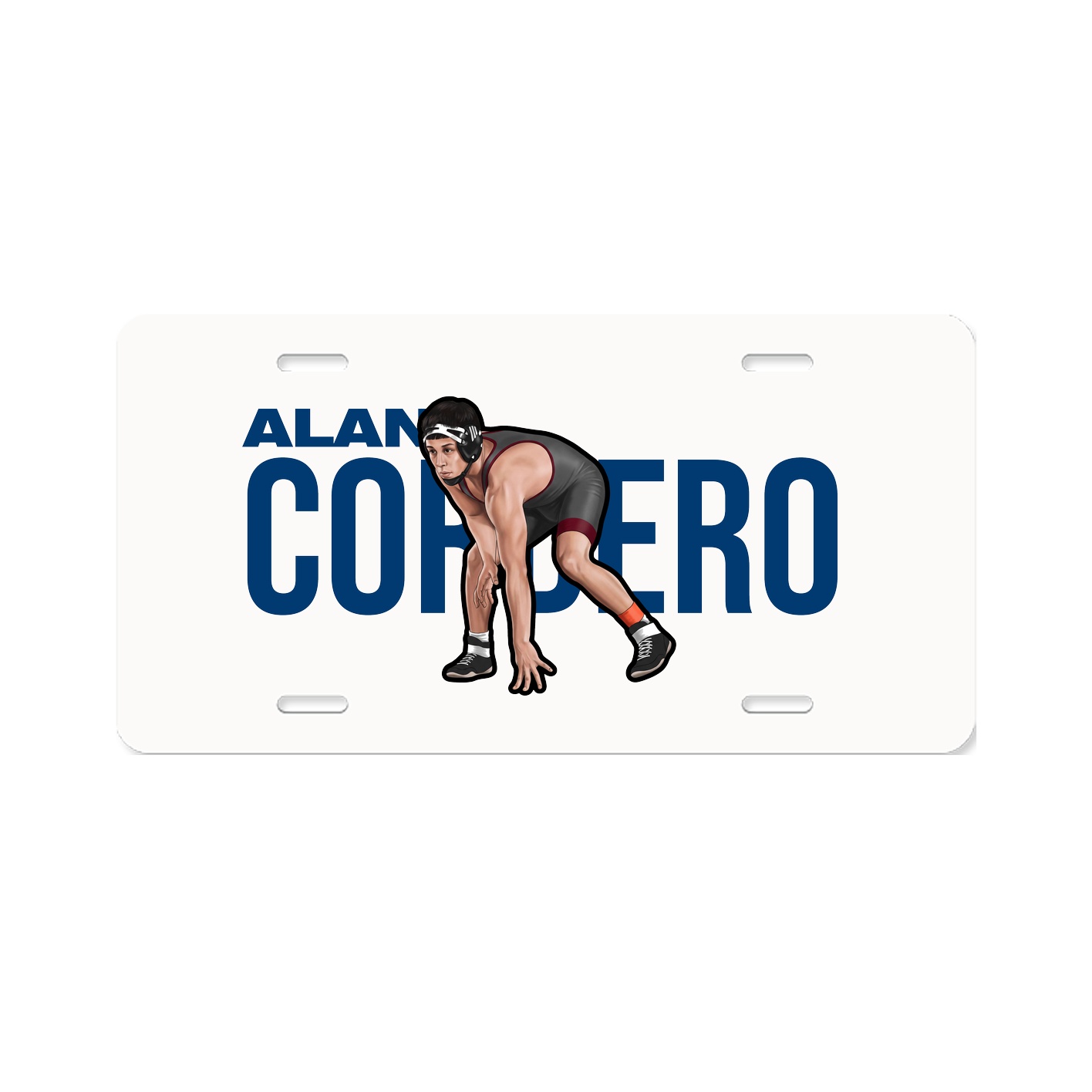 License Plate — Player Name in Classic