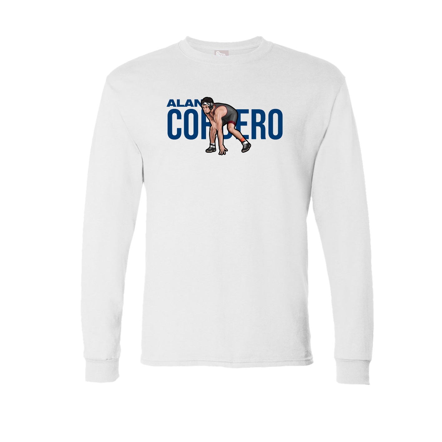 Long Sleeve Tee — Player Name in White