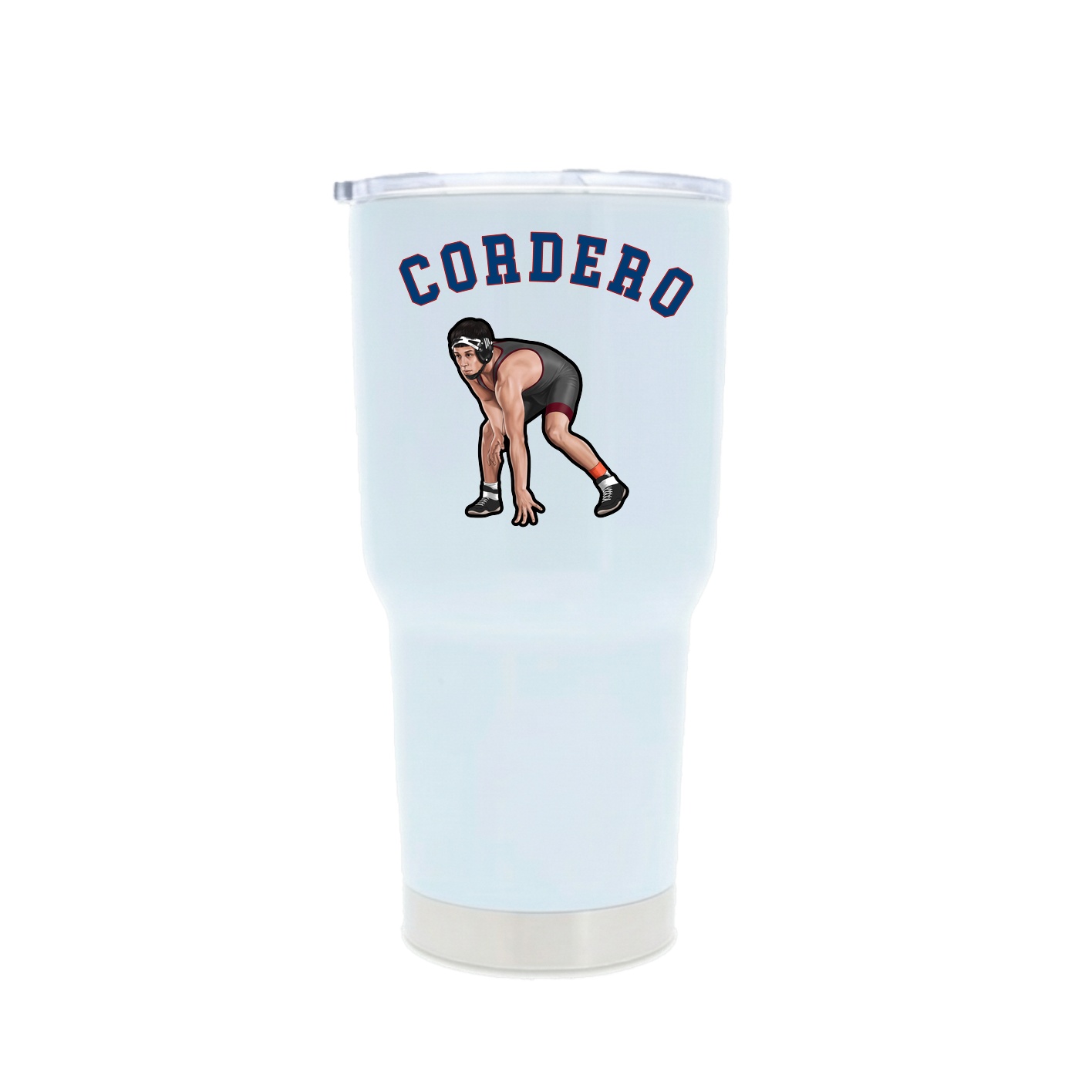 30oz Stainless Steel Tumbler — Shirsey Arch in White