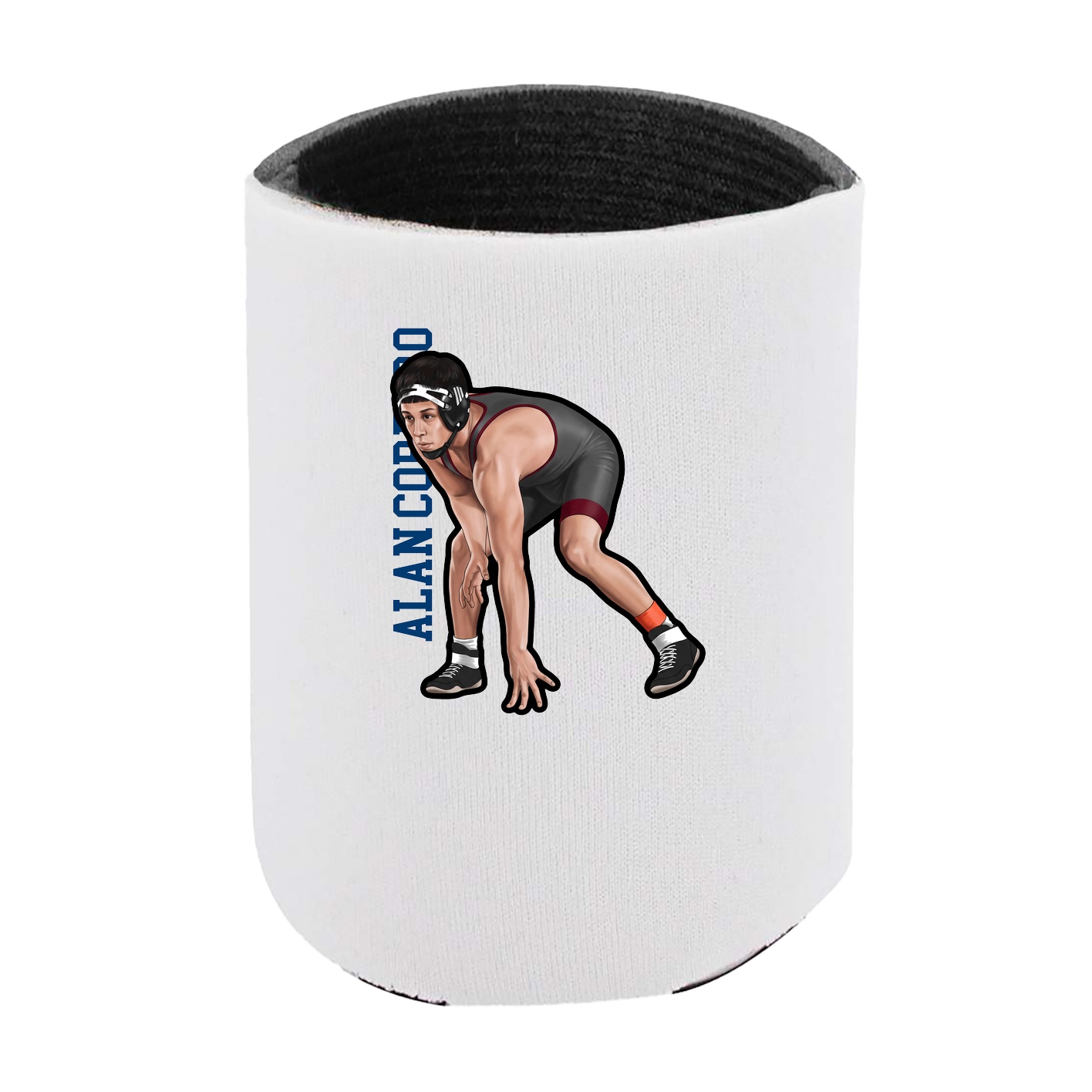 Can Holder — Name Vertical in White