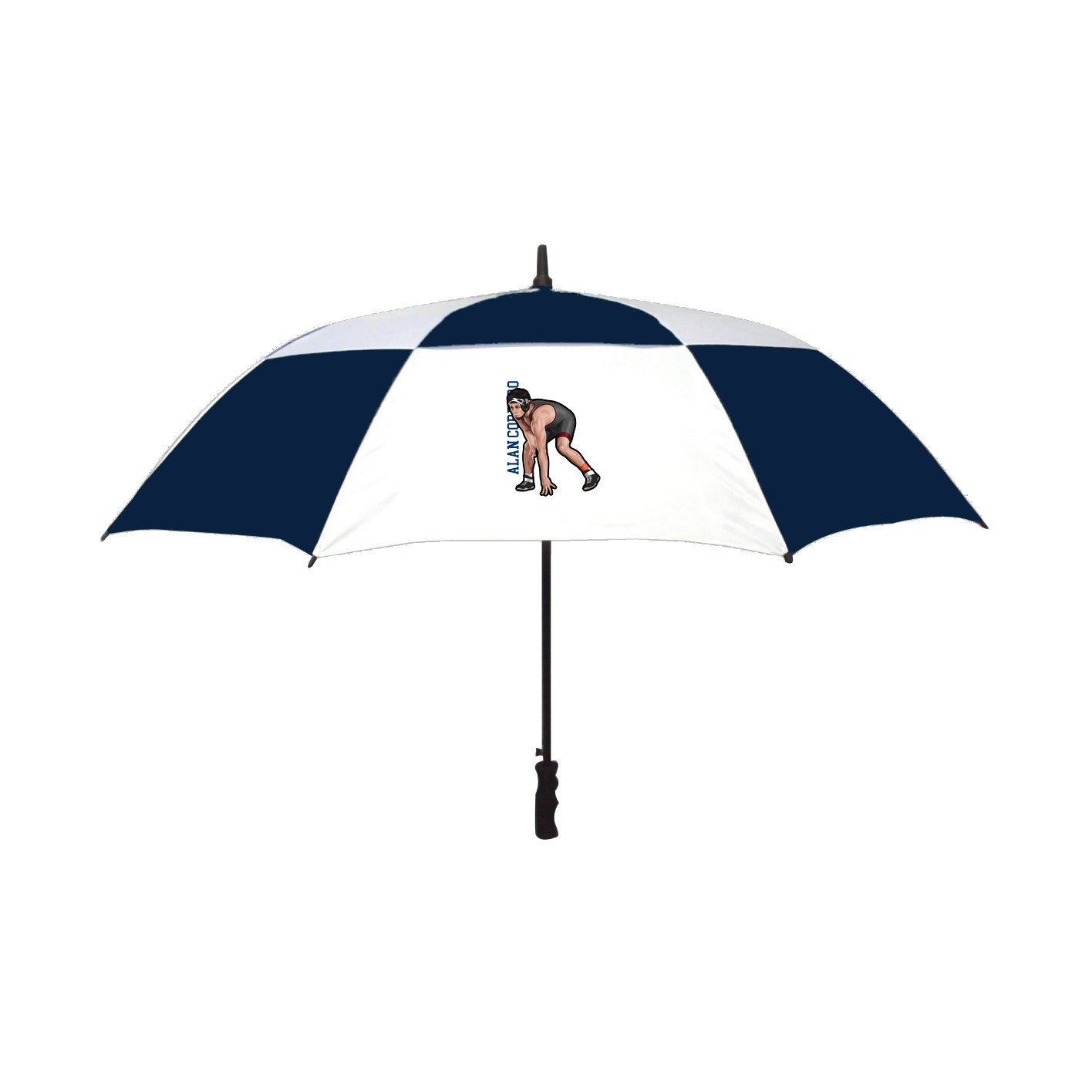 Golf Umbrella — Name Vertical in Navy