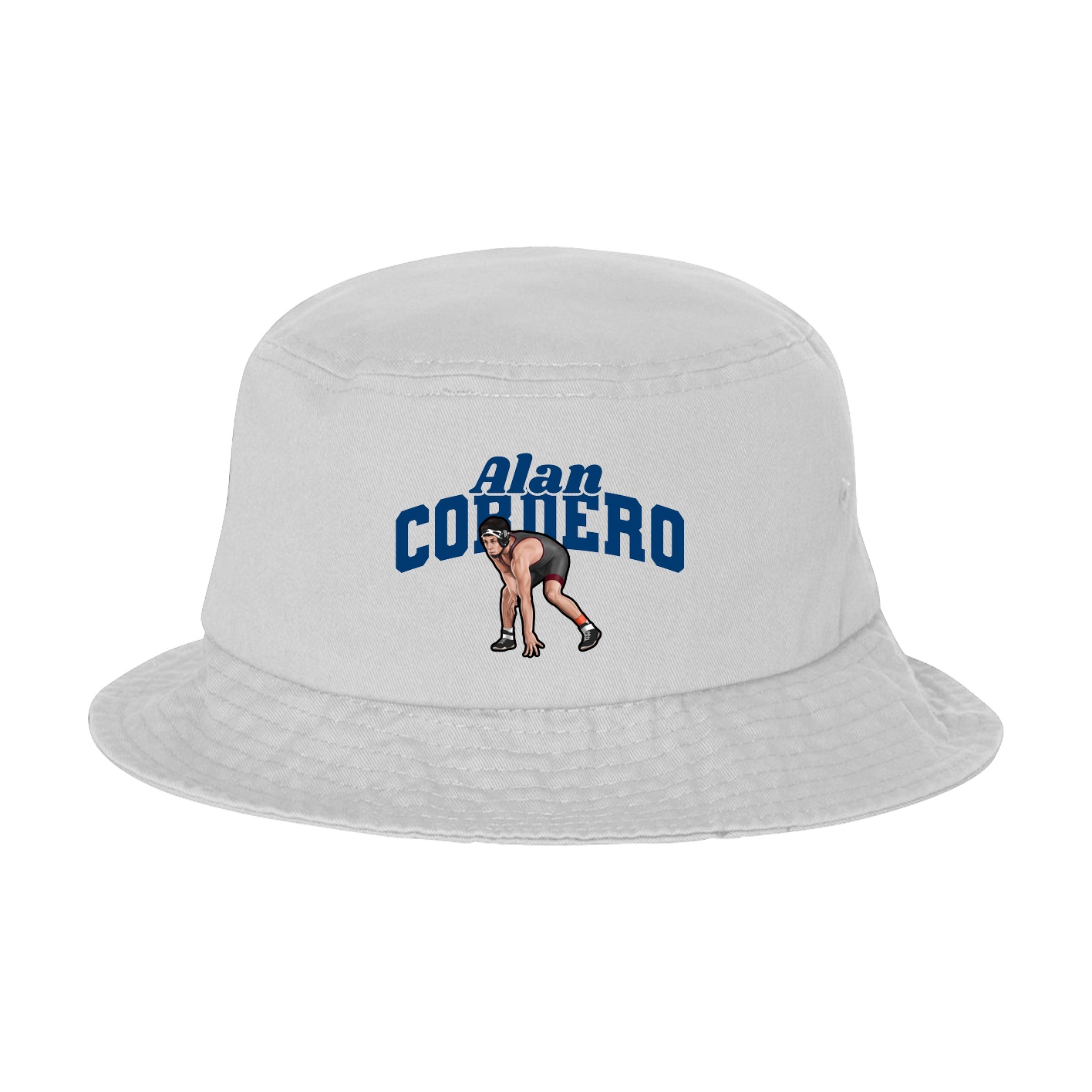 Bucket Cap — Signature Arch in White