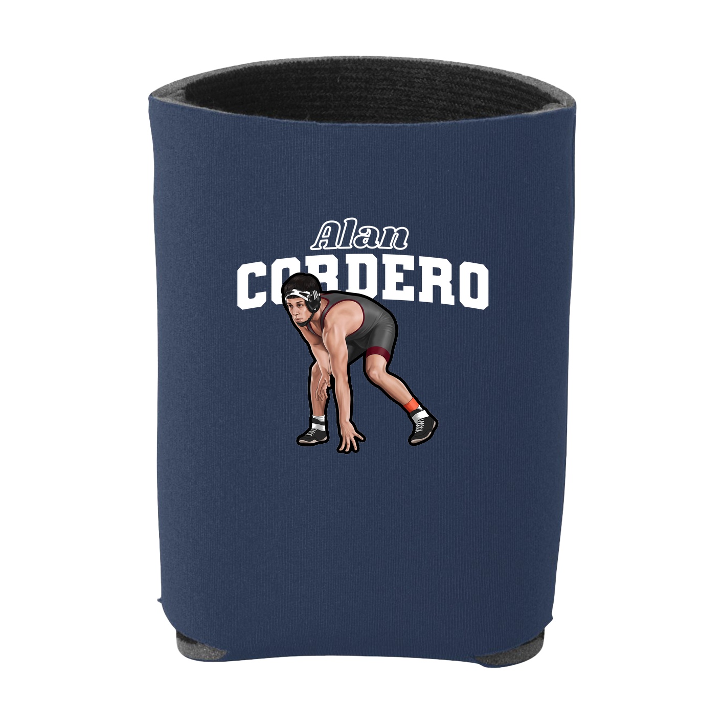 Can Holder — Name Arch in Navy