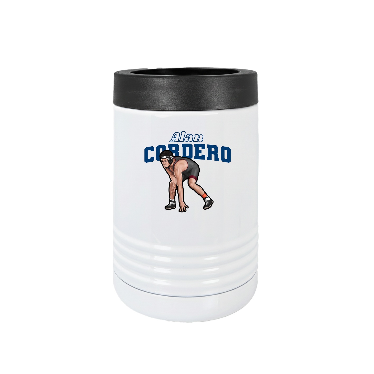 Beverage Holder — Name Arch in White