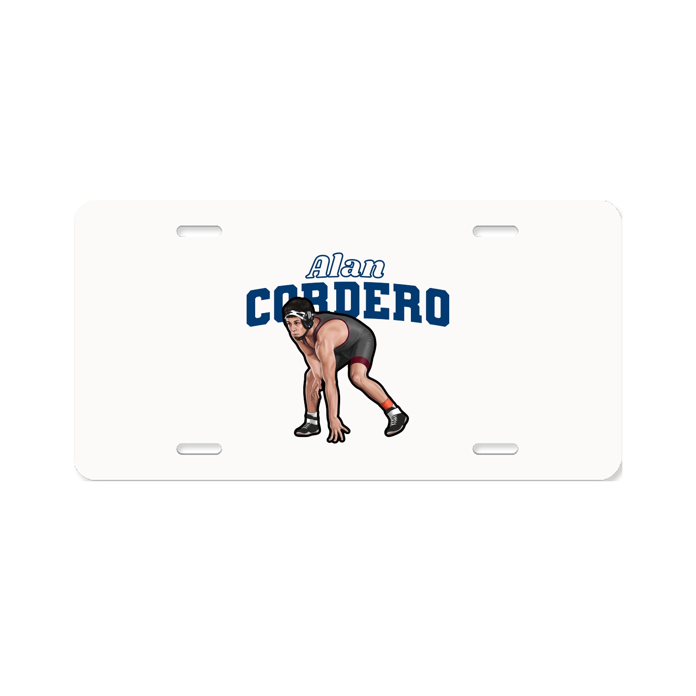 License Plate — Name Arch in Classic