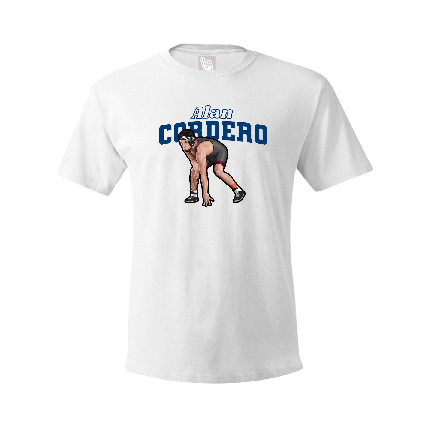 Youth Tee — Name Arch in White