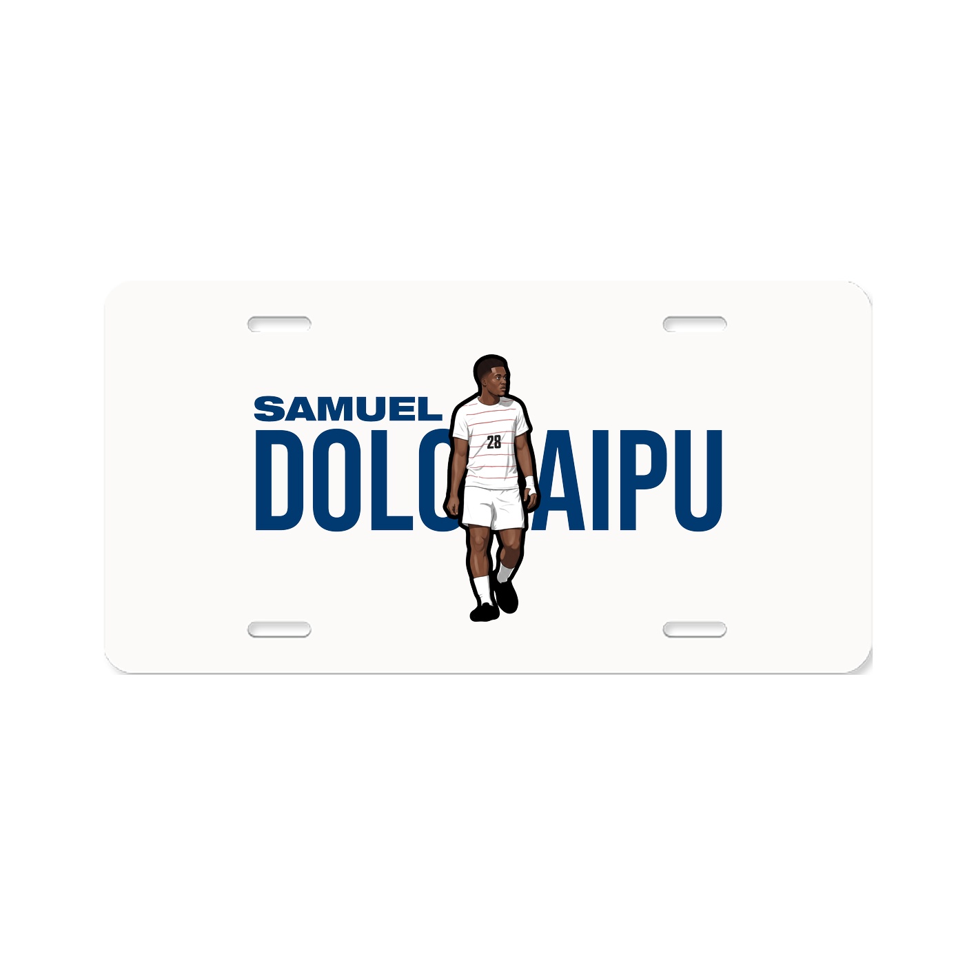 License Plate — Player Name in Classic