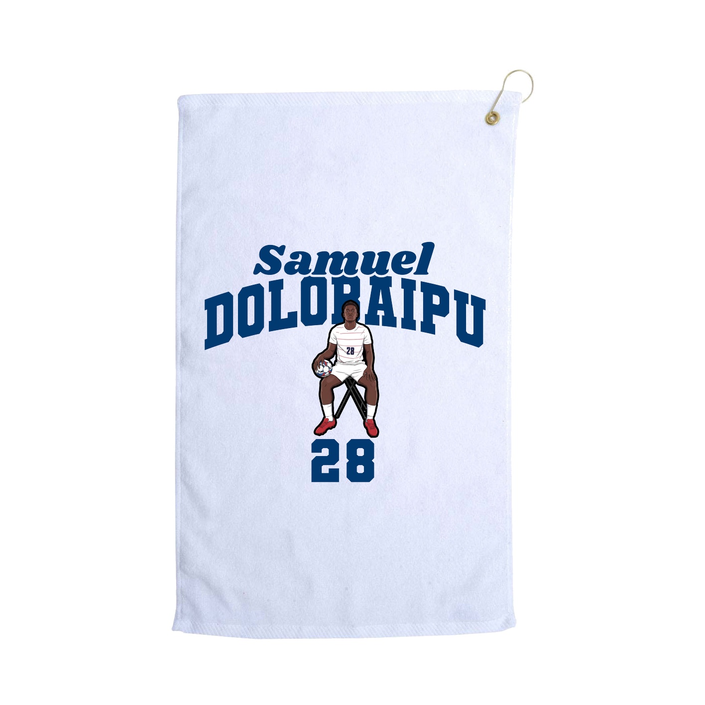 Golf Towel — Signature Arch in White