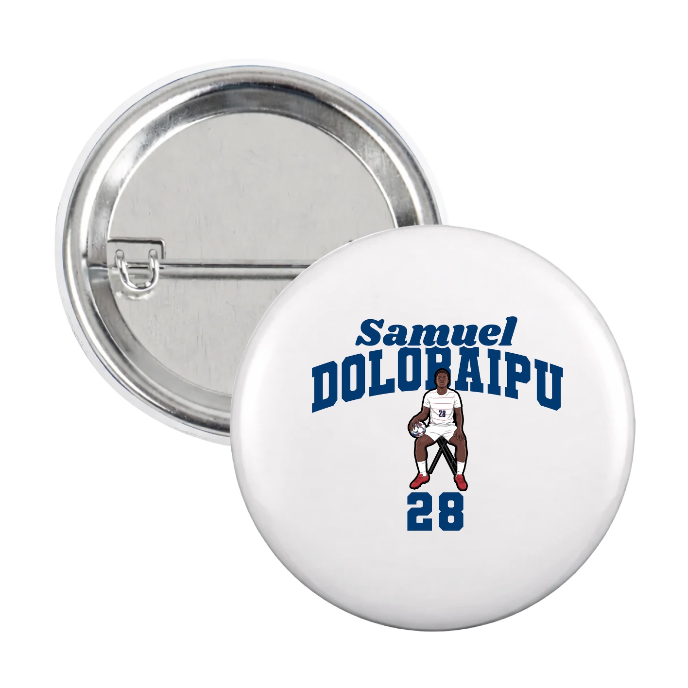Game Day Button — Signature Arch in White