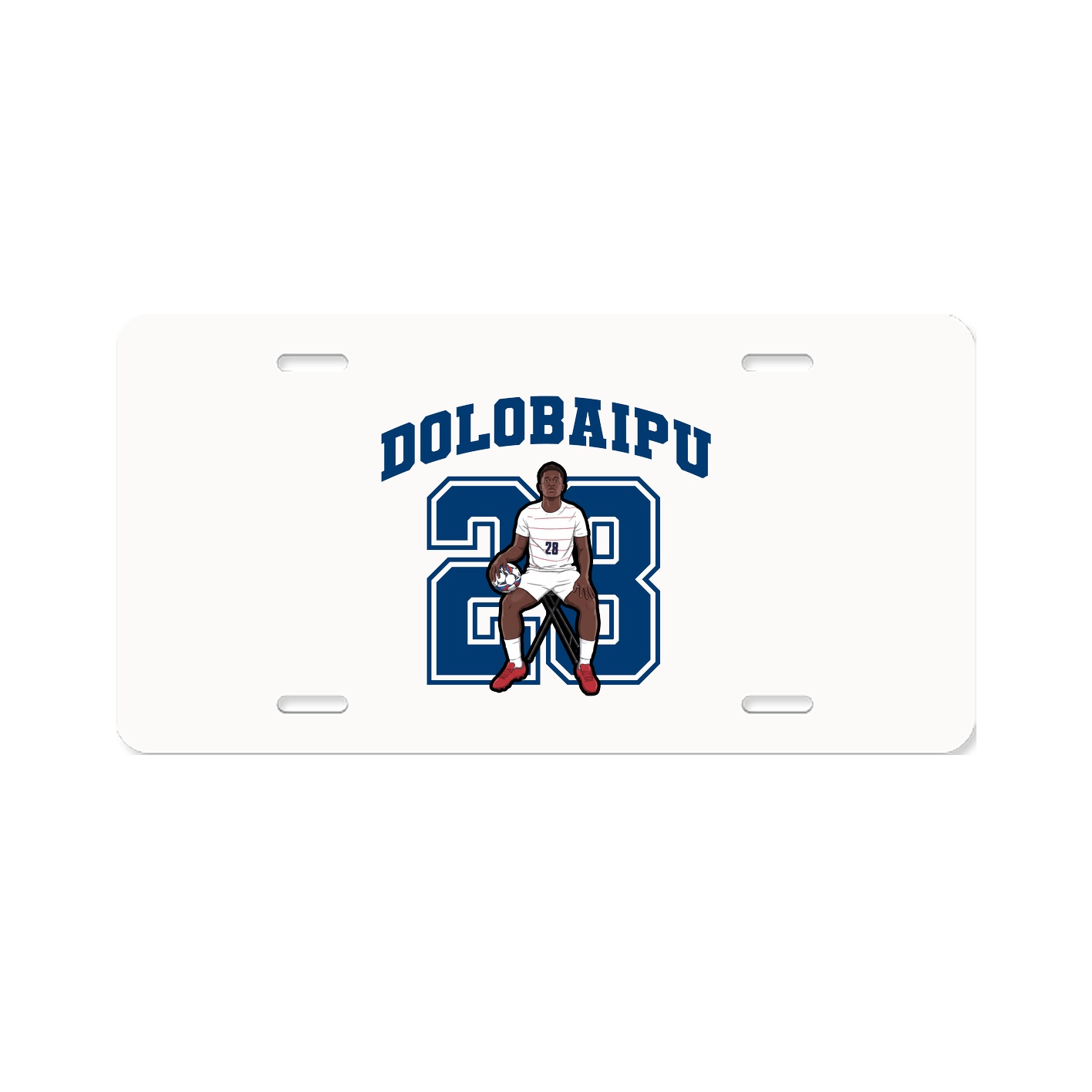 License Plate — Number in Classic