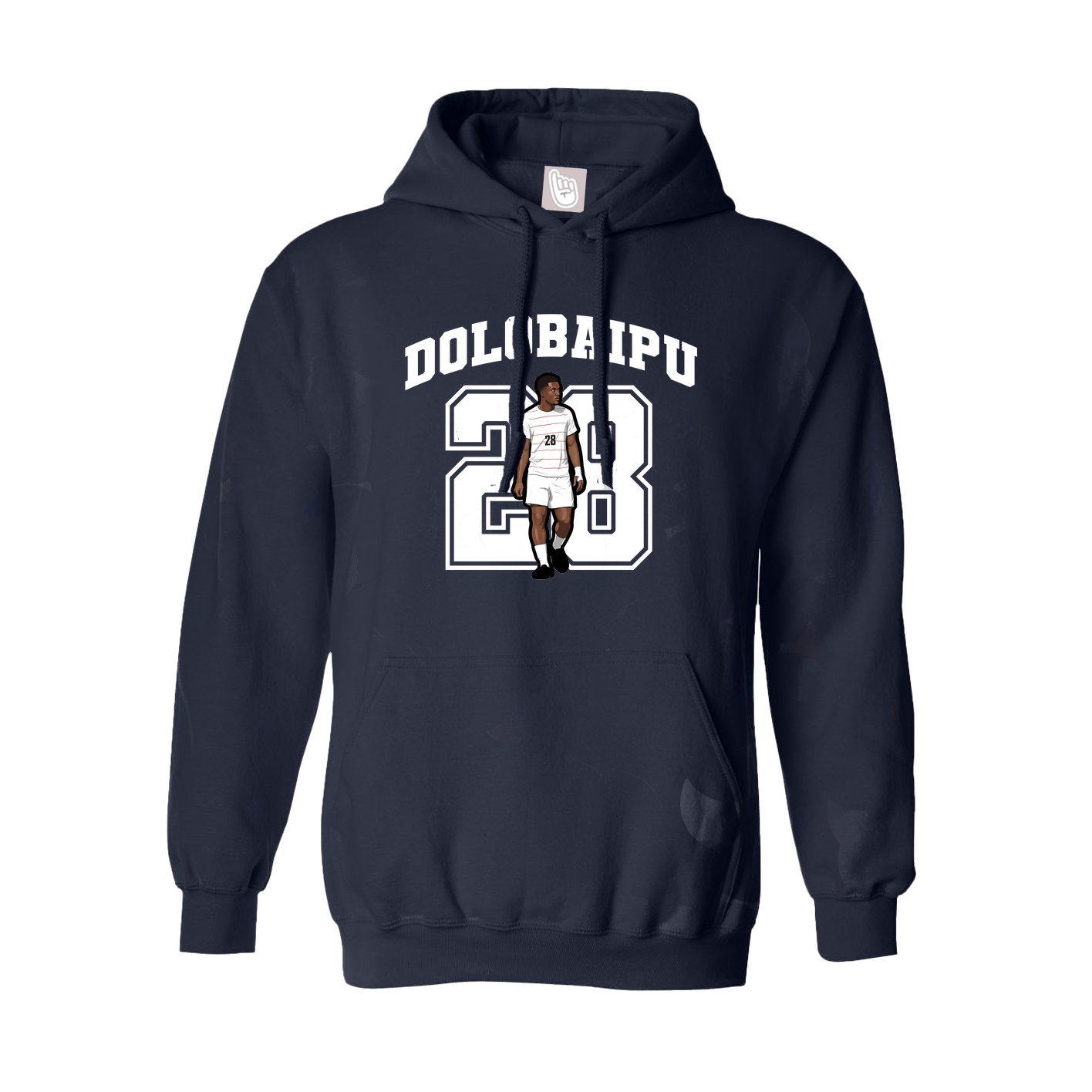 Hoodie — Number in Navy