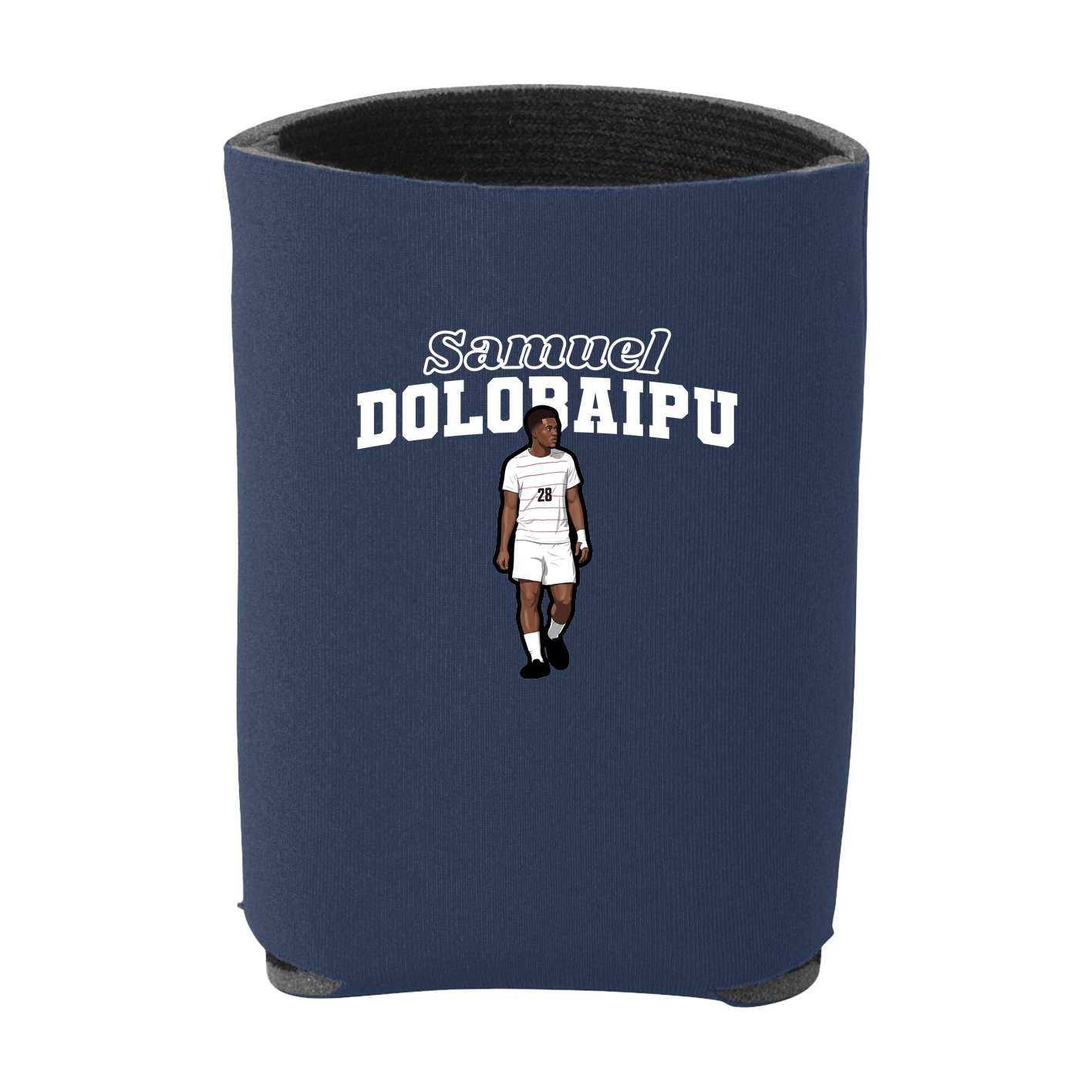 Can Holder — Name Arch in Navy