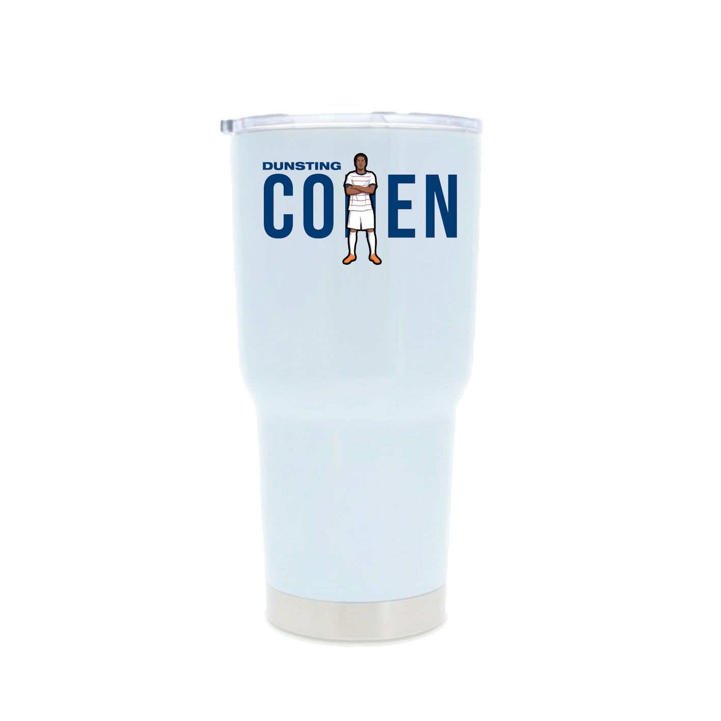 30oz Stainless Steel Tumbler — Player Name in White
