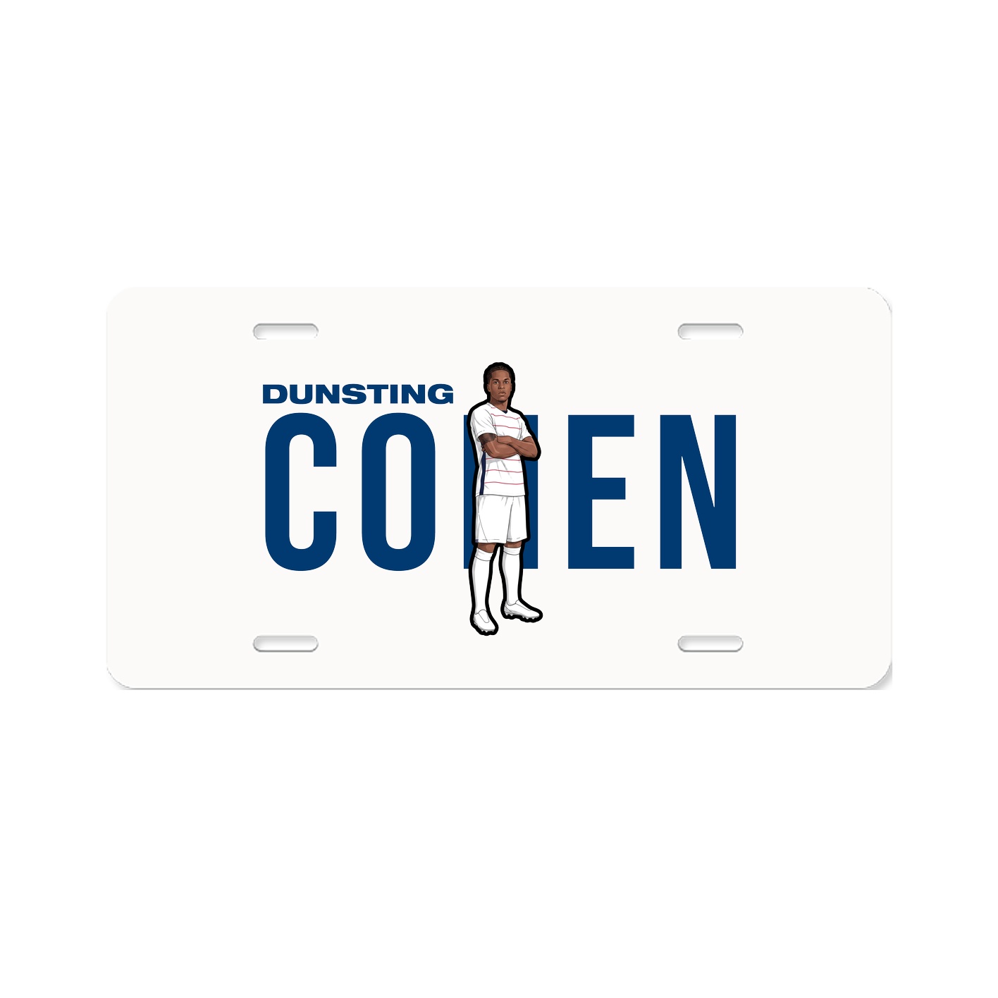 License Plate — Player Name in Classic