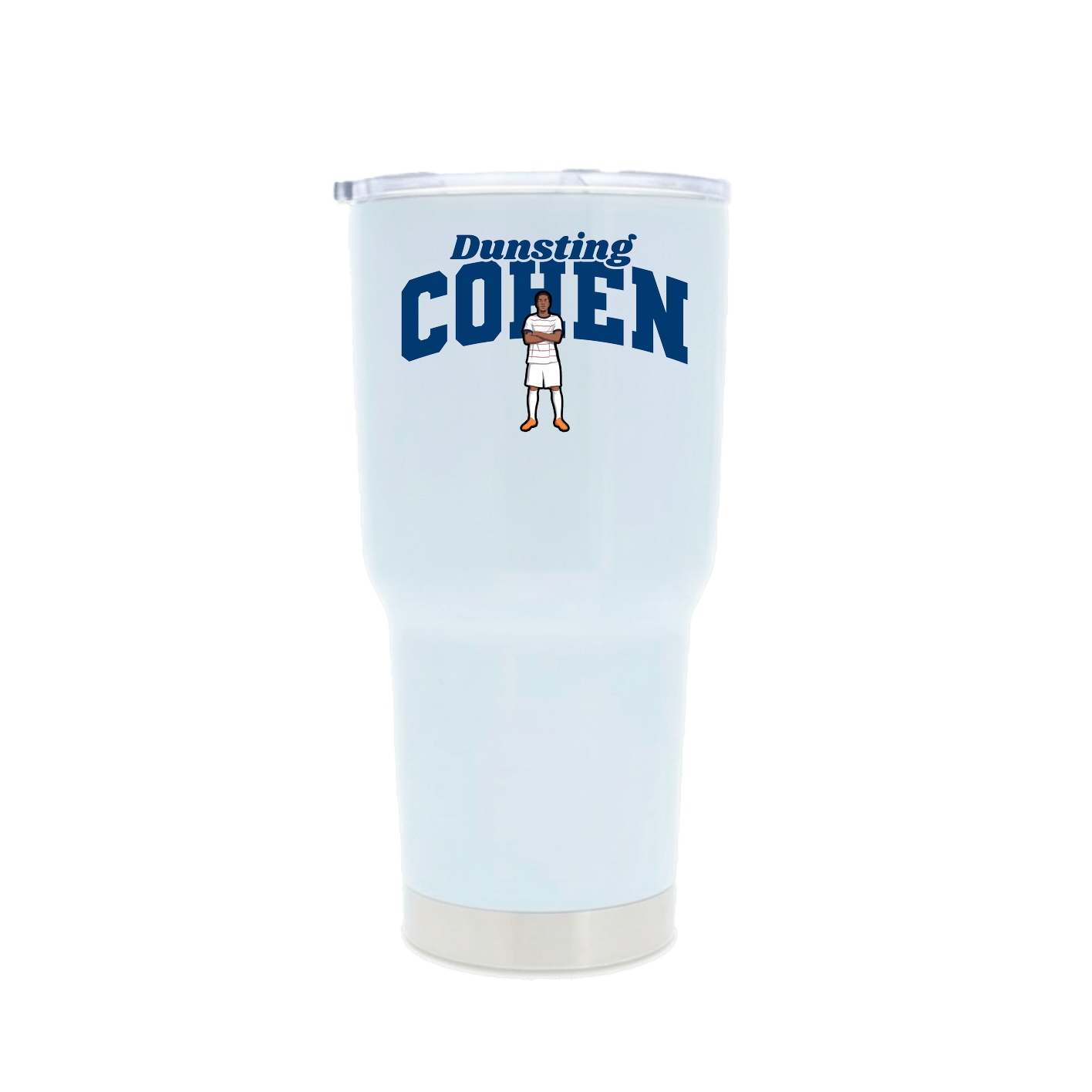 30oz Stainless Steel Tumbler — Signature Arch in White