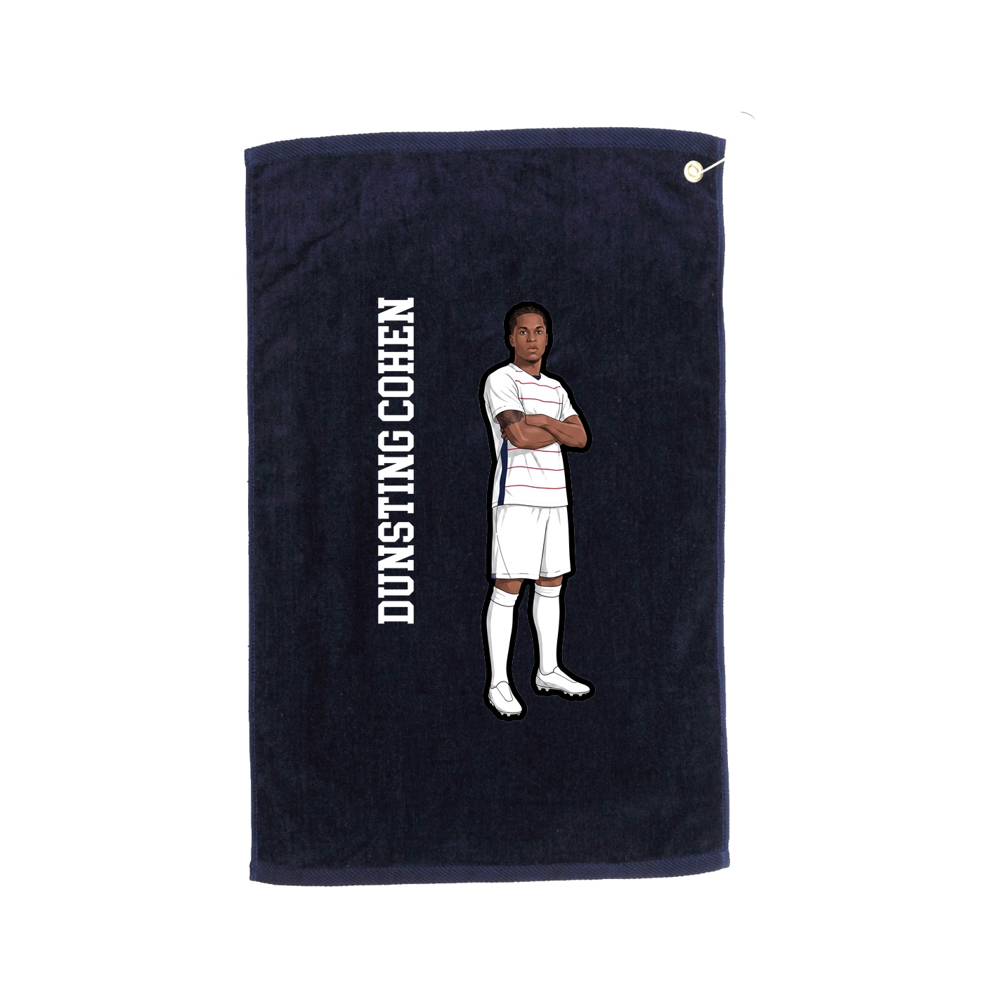 Golf Towel — Name Vertical in Navy