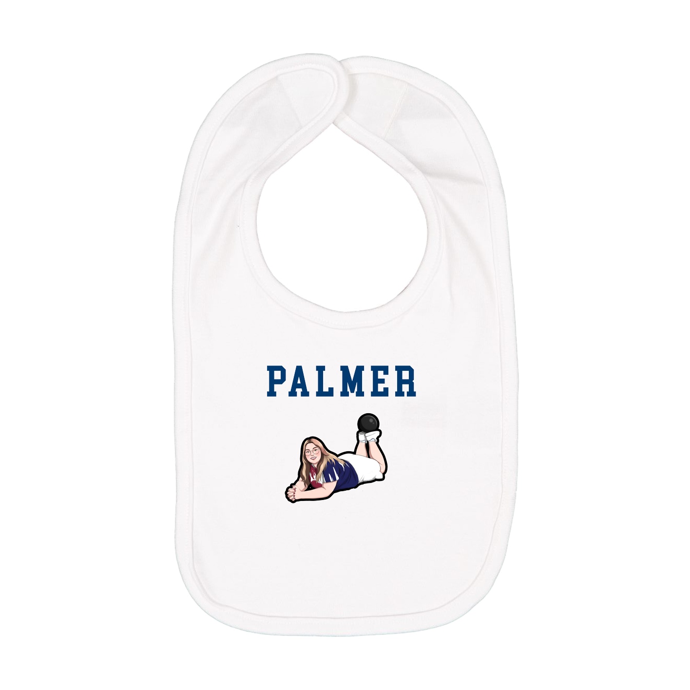 Infant Bib — Shirsey in White