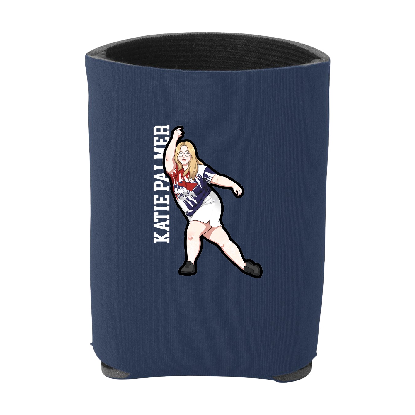 Can Holder — Name Vertical in Navy