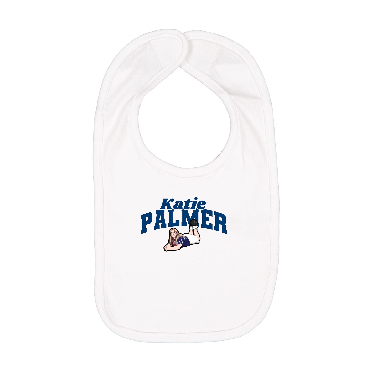 Infant Bib — Signature Arch in White