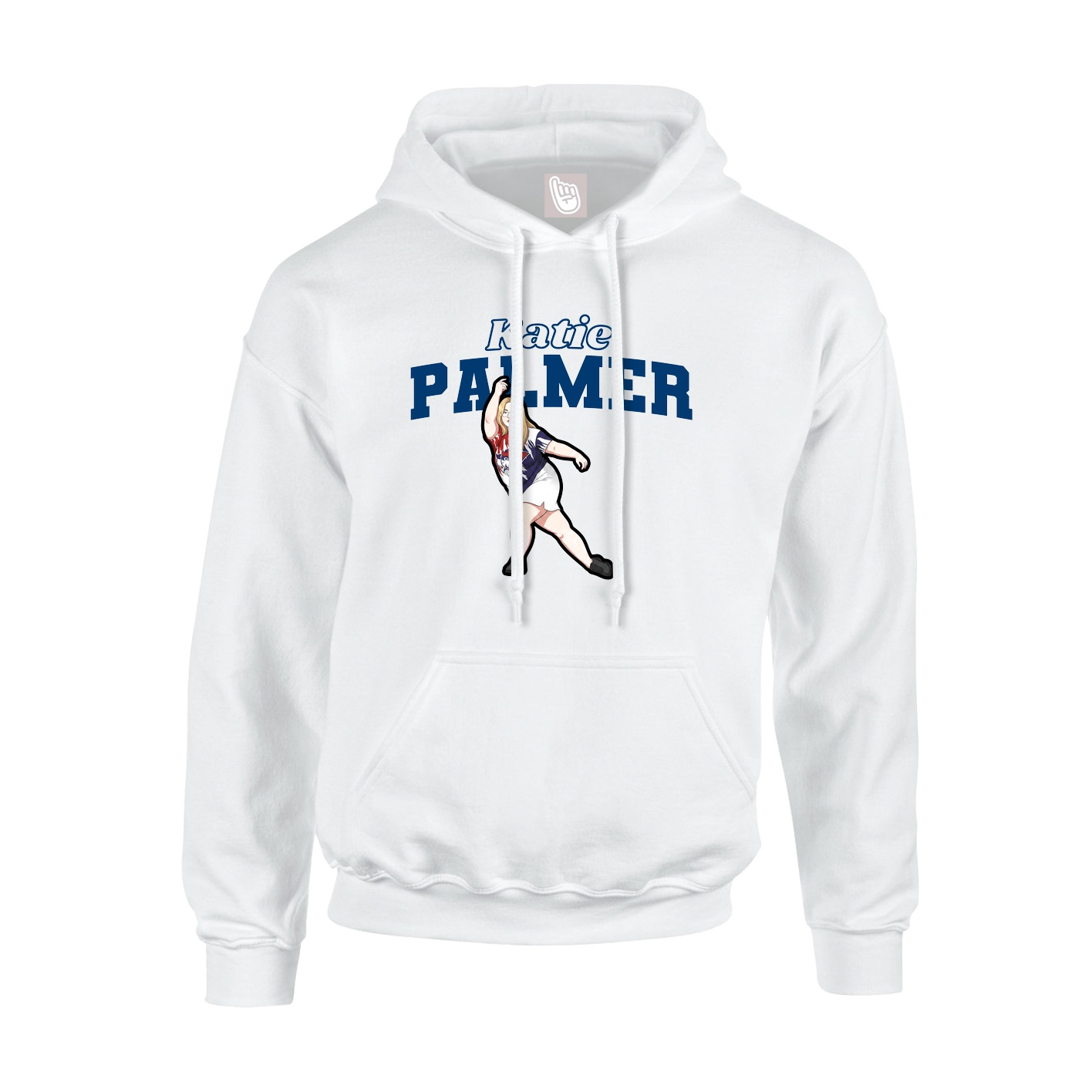 Hoodie — Name Arch in White