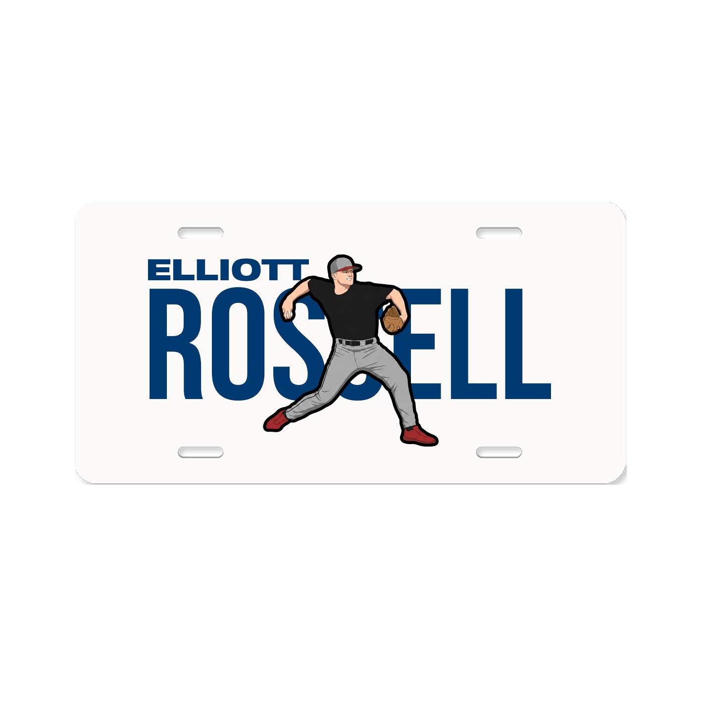 License Plate — Player Name in Classic