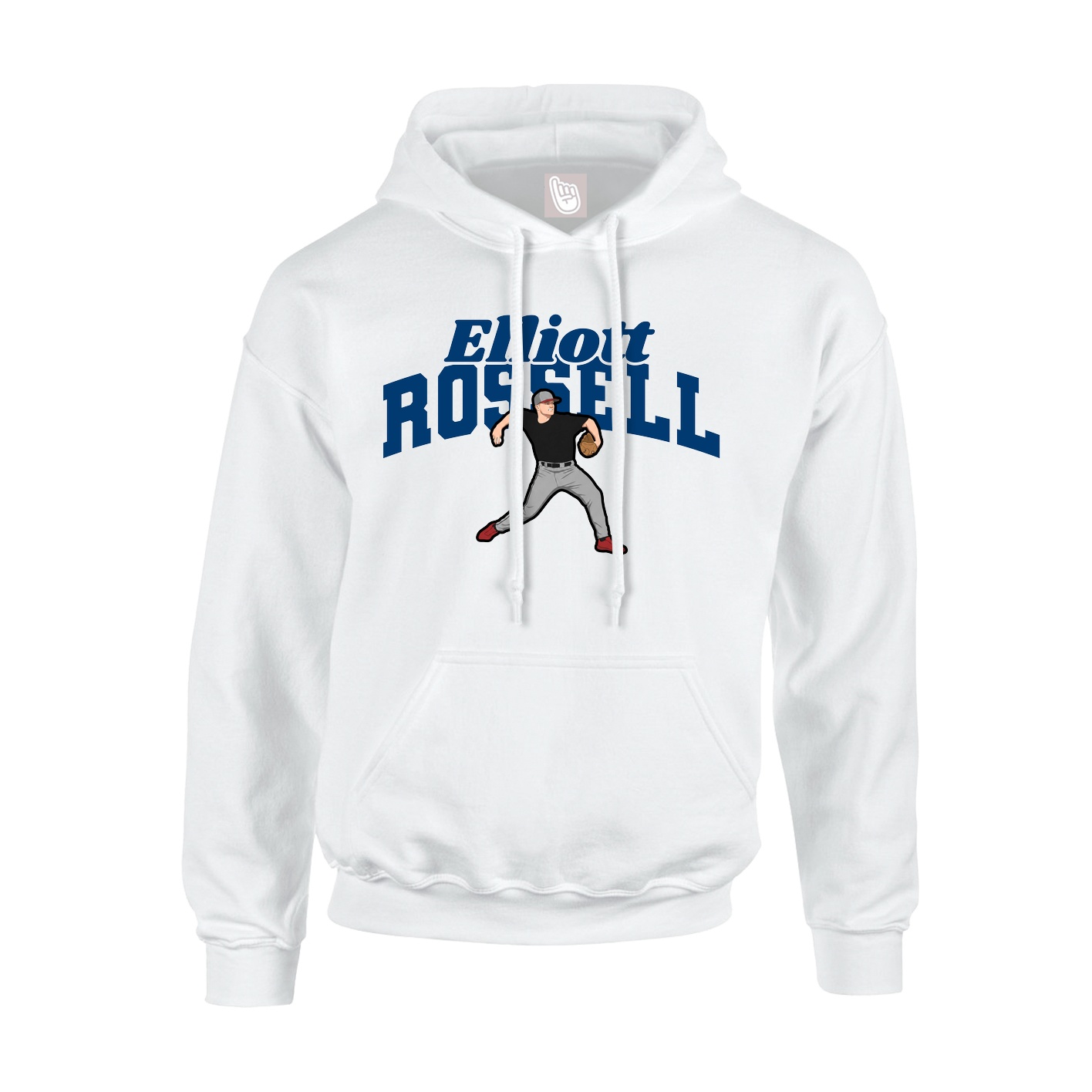 Youth Hoodie — Signature Arch in White