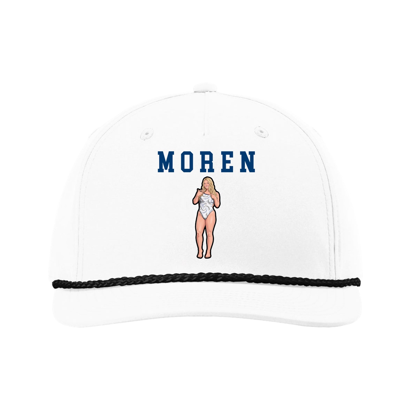 Five-Panel Classic Rope Cap — Shirsey in White