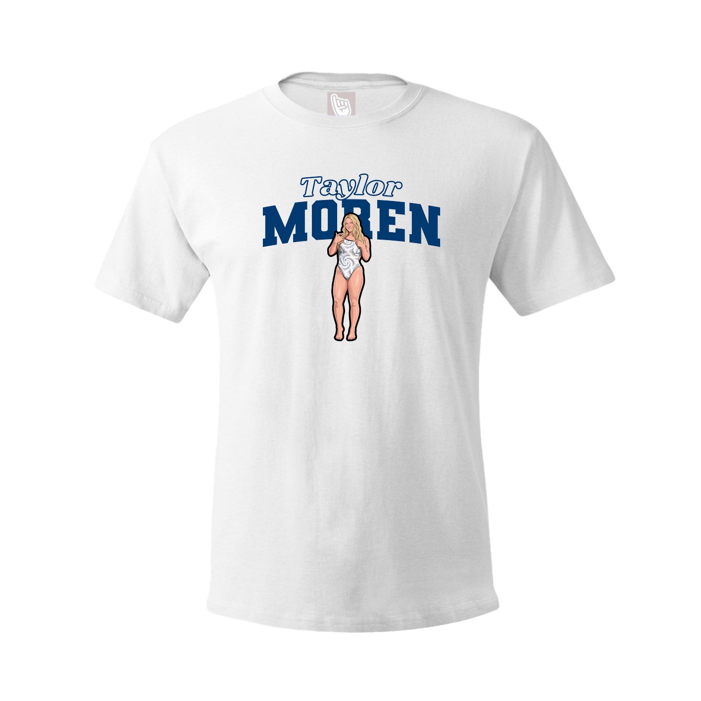 Youth Tee — Name Arch in White