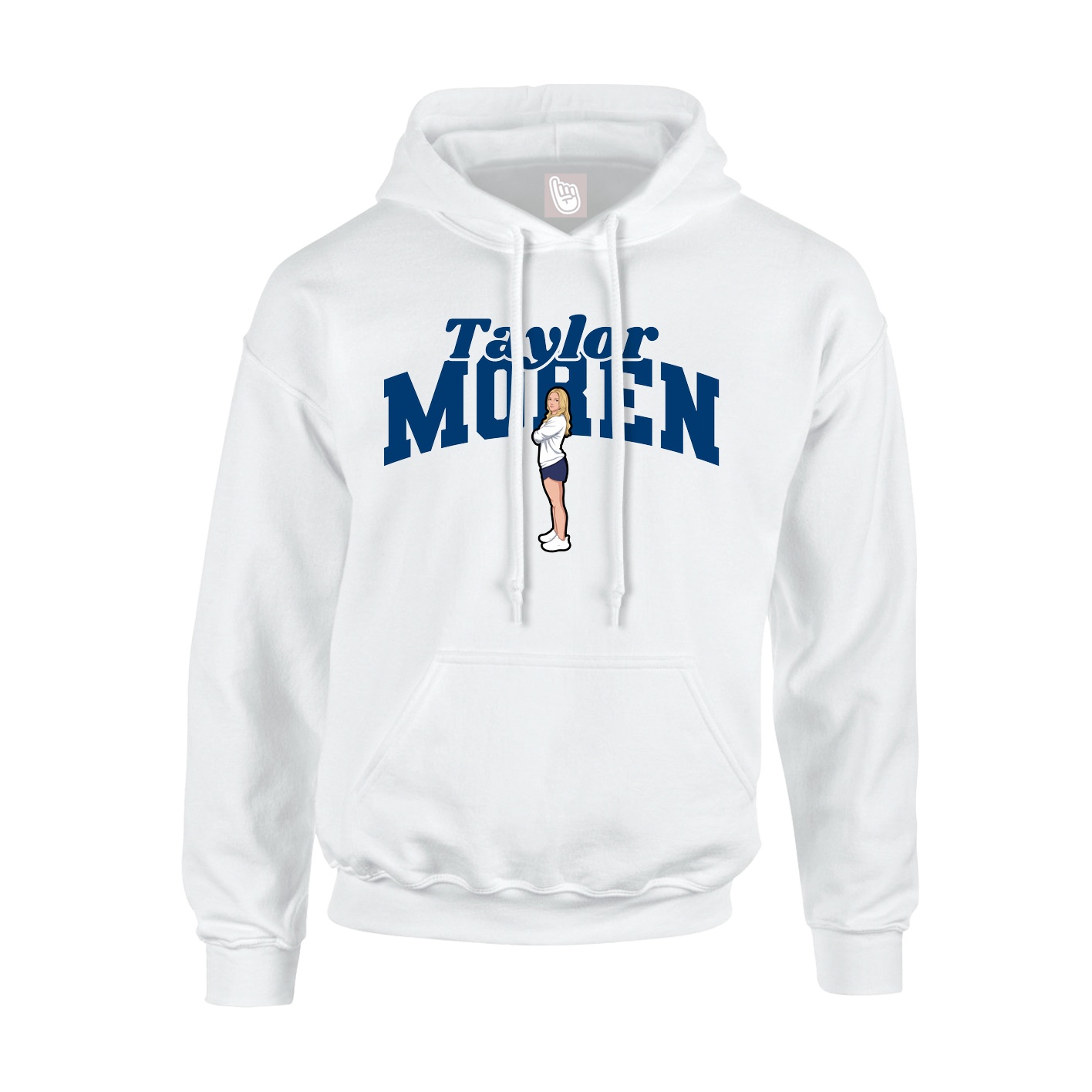 Hoodie — Signature Arch in White