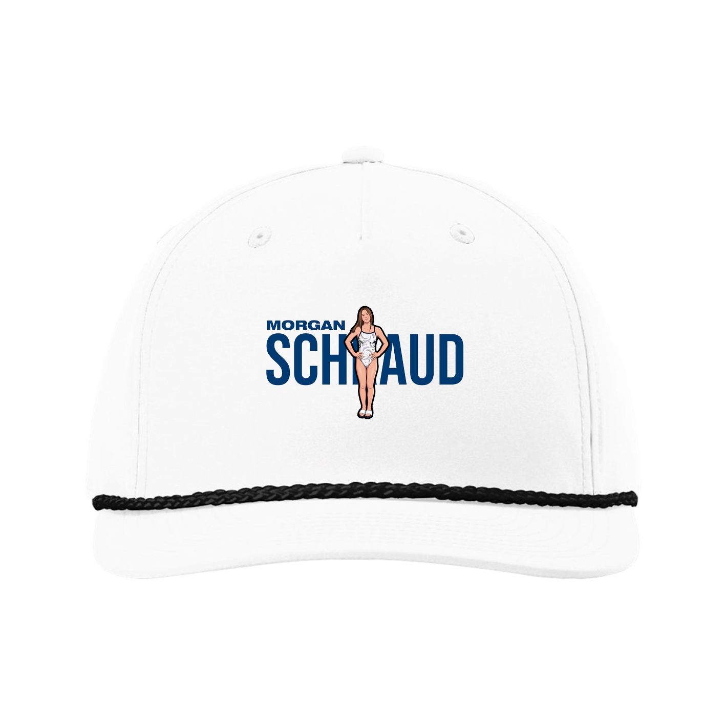 Five-Panel Classic Rope Cap — Player Name in White
