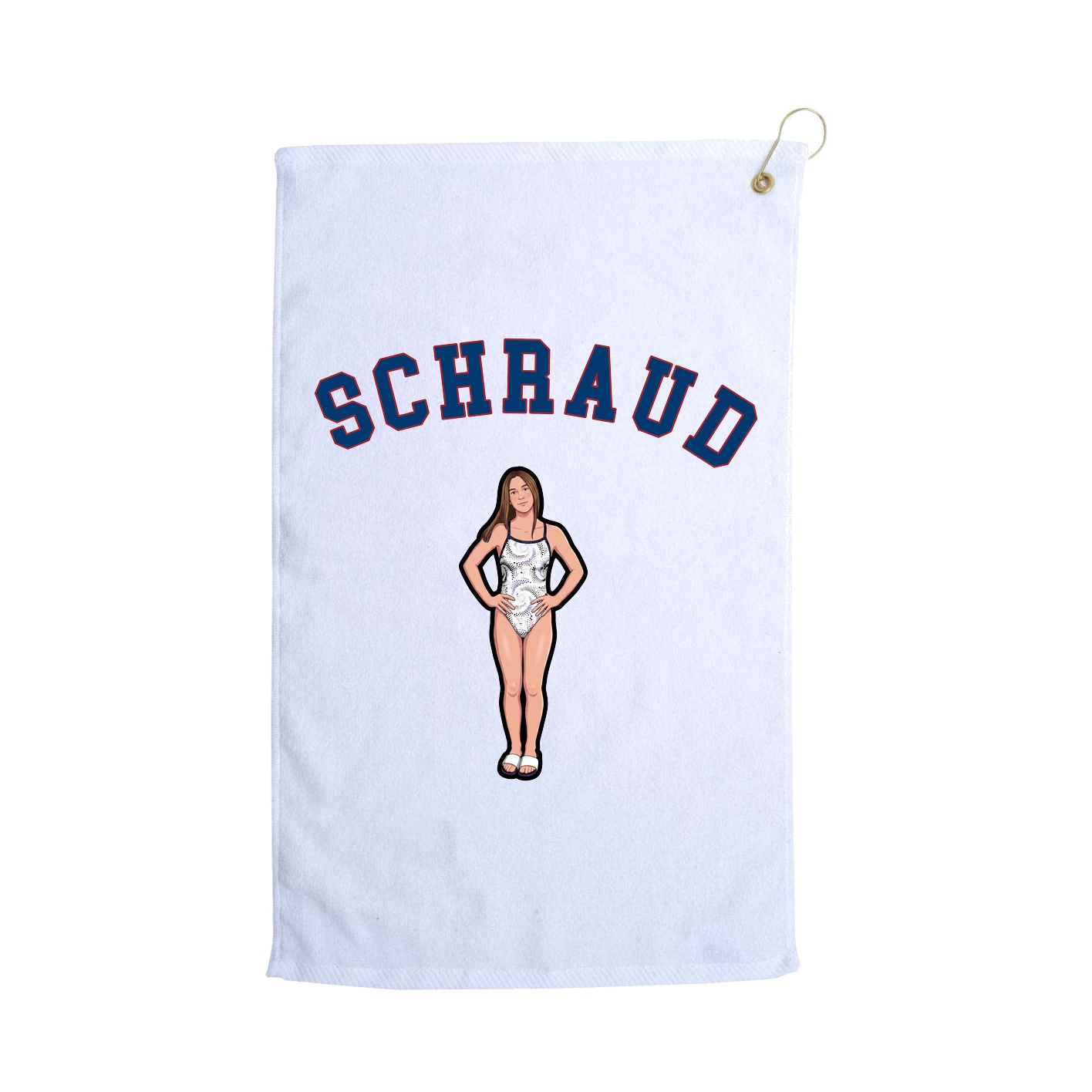 Golf Towel — Shirsey Arch in White