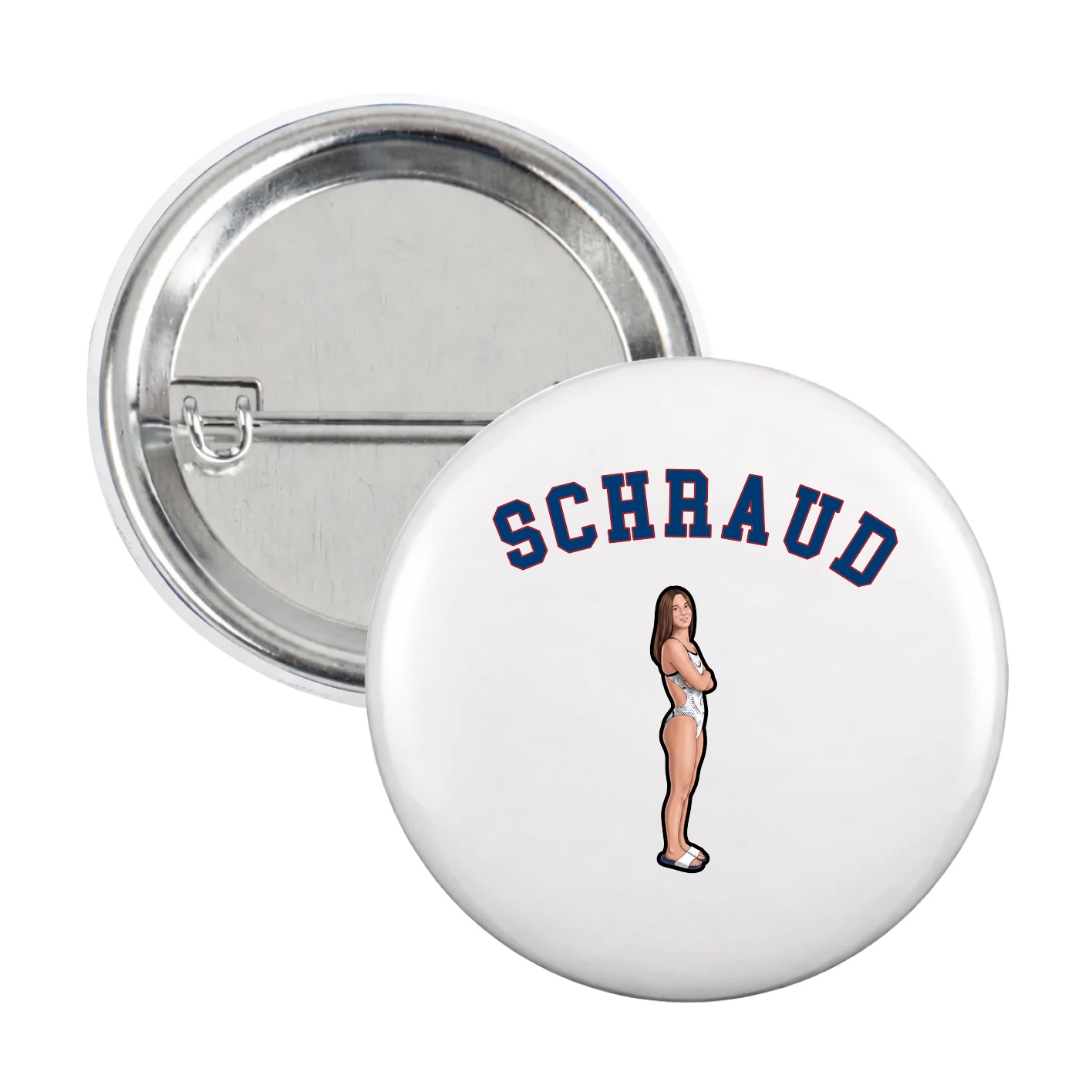 Game Day Button — Shirsey Arch in White