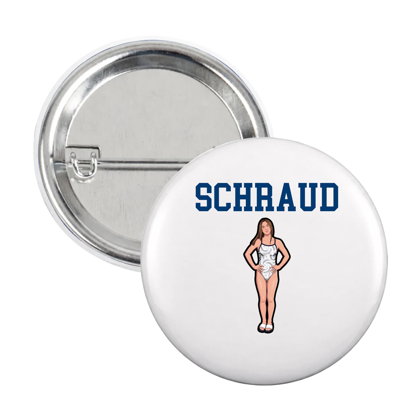 Game Day Button — Shirsey in White