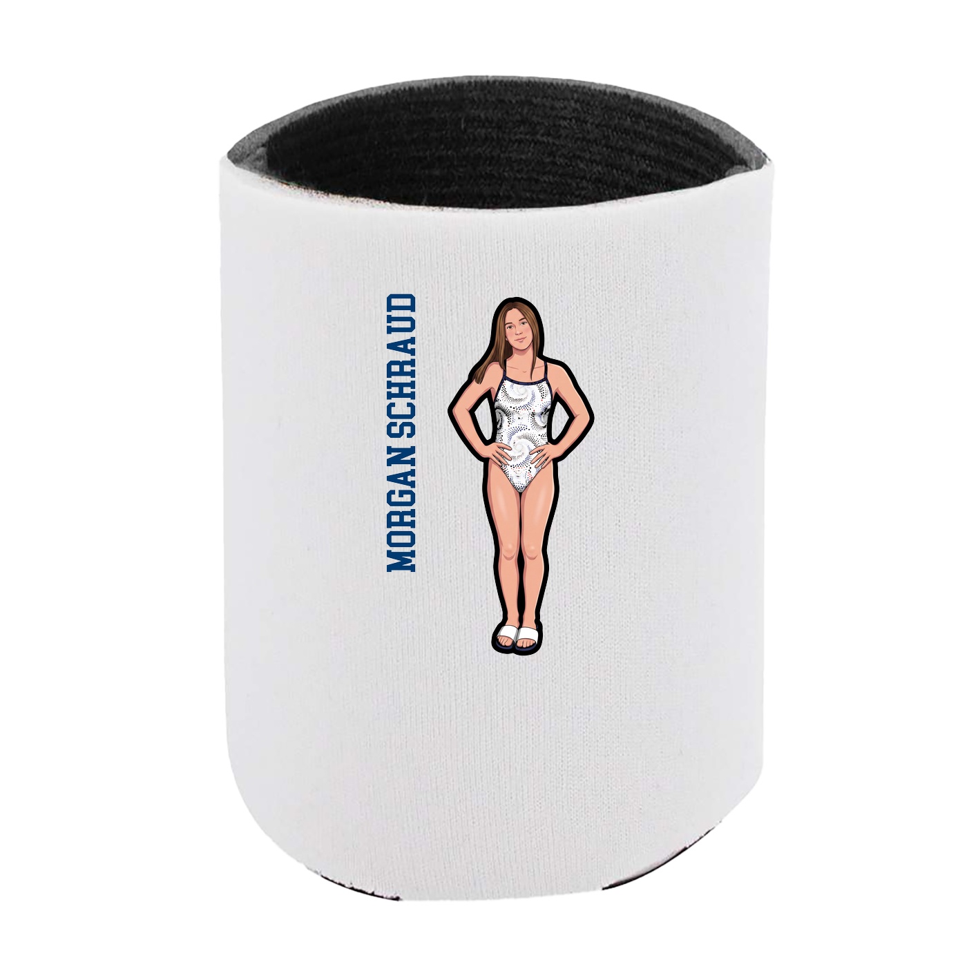 Can Holder — Name Vertical in White