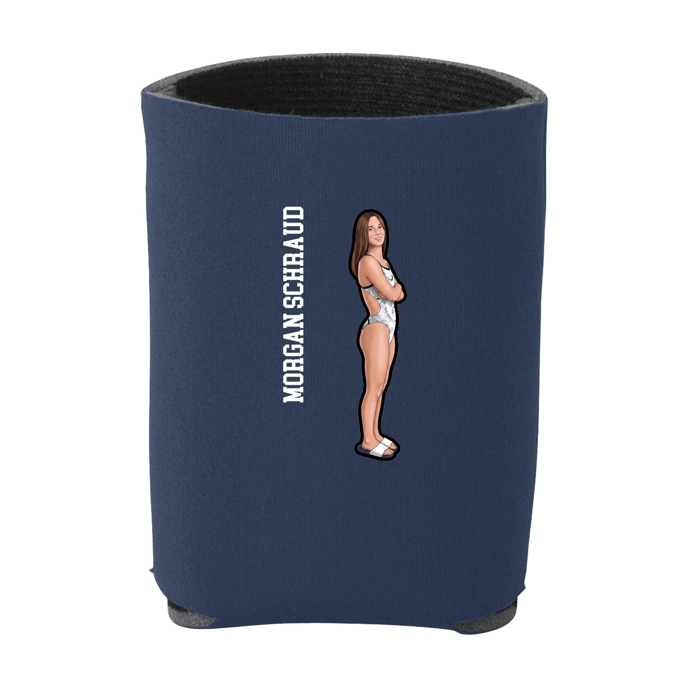 Can Holder — Name Vertical in Navy
