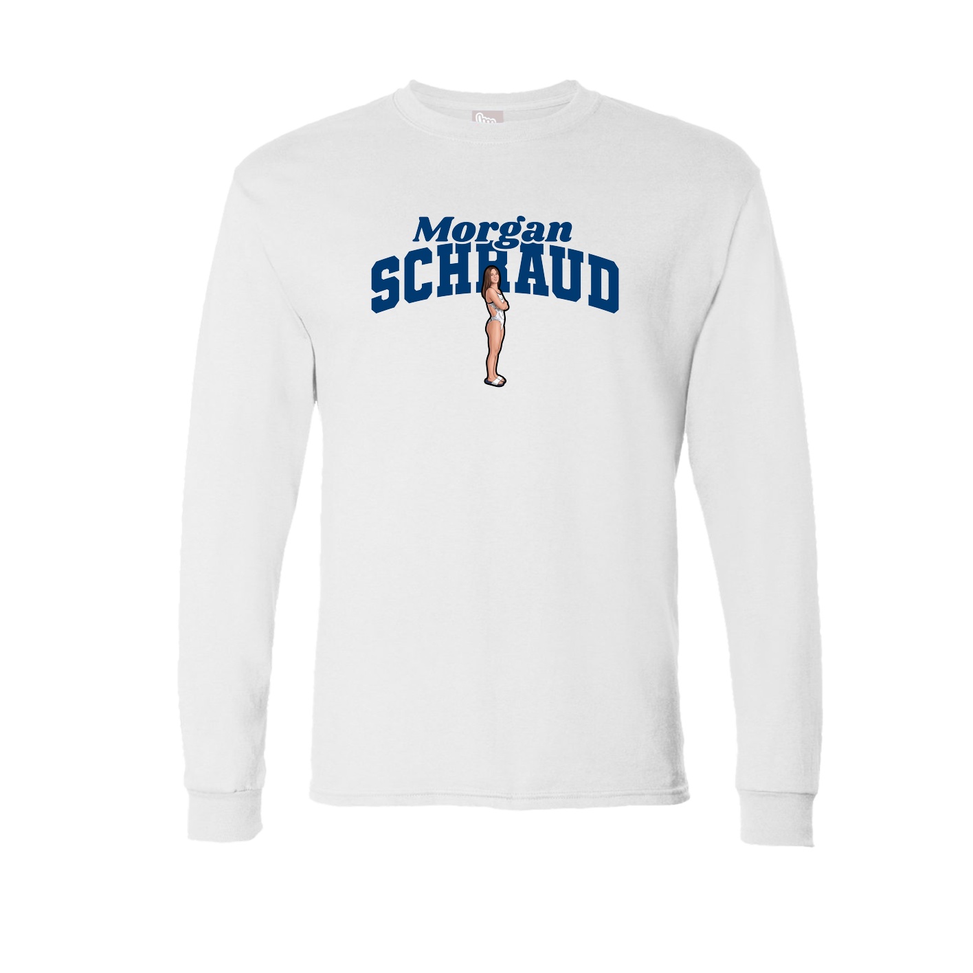 Long Sleeve Tee — Signature Arch in White
