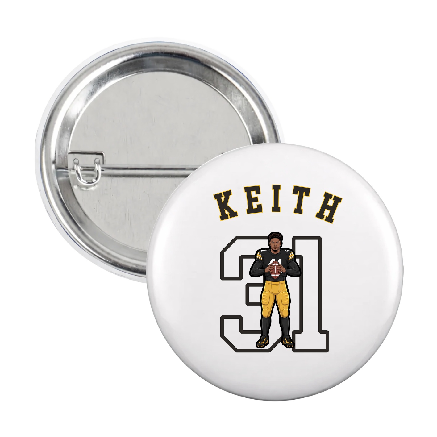 Game Day Button — Shirsey Arch in White