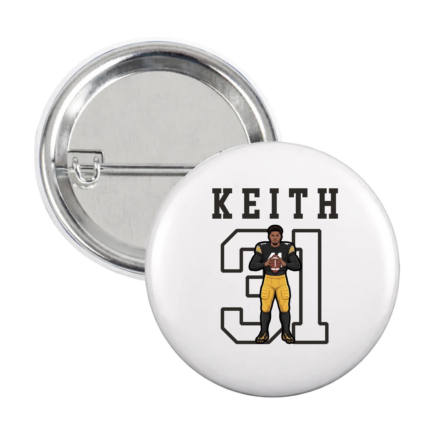 Game Day Button — Shirsey in White