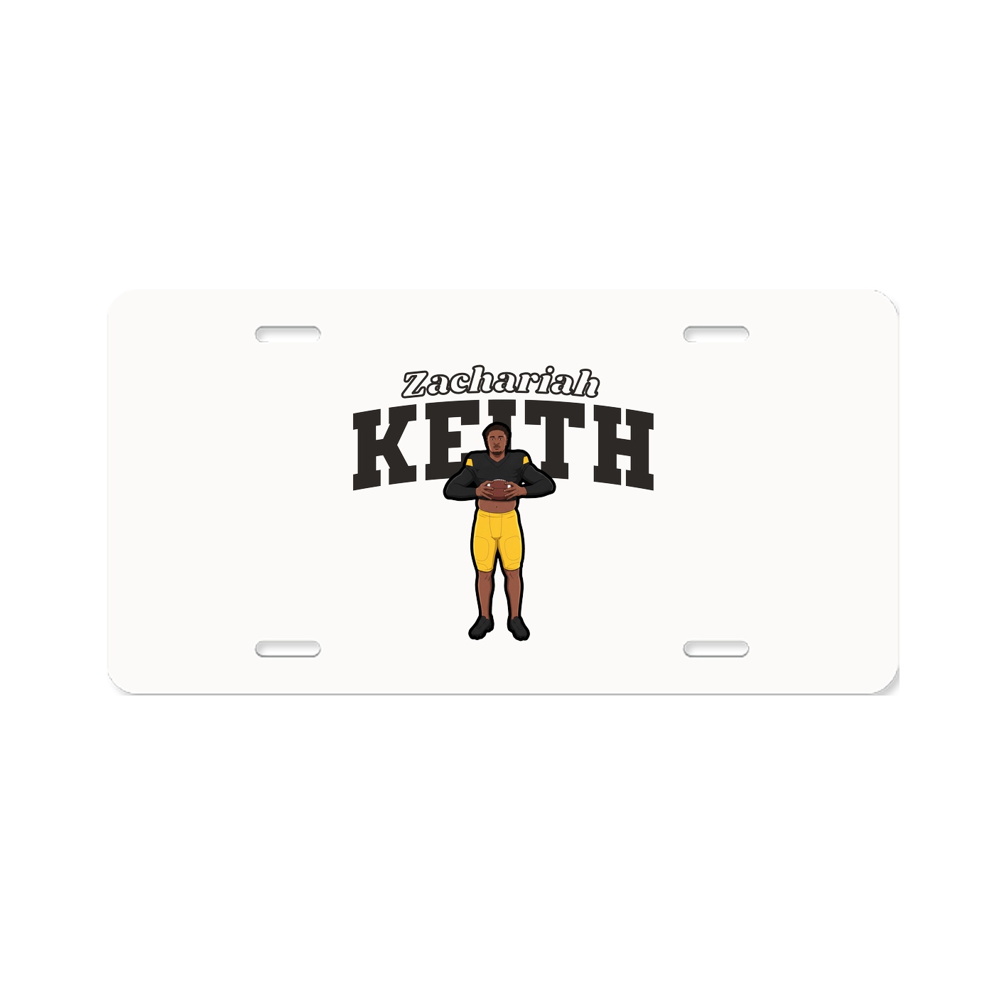 License Plate — Name Arch in Classic
