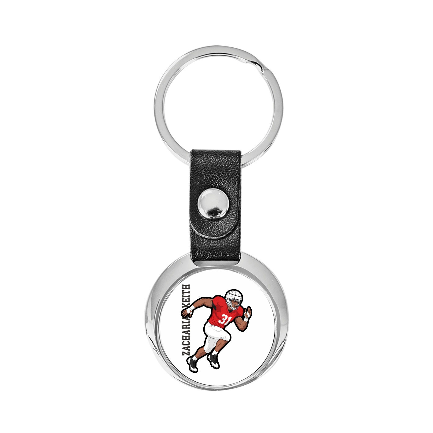 Key Chain — Name Vertical in Classic