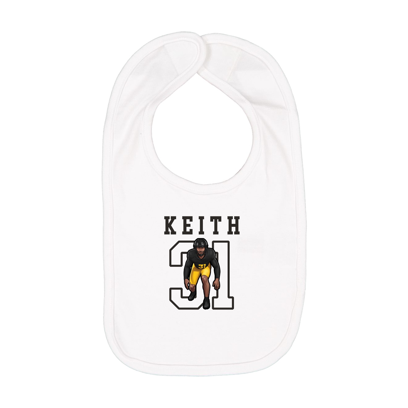Infant Bib — Shirsey in White
