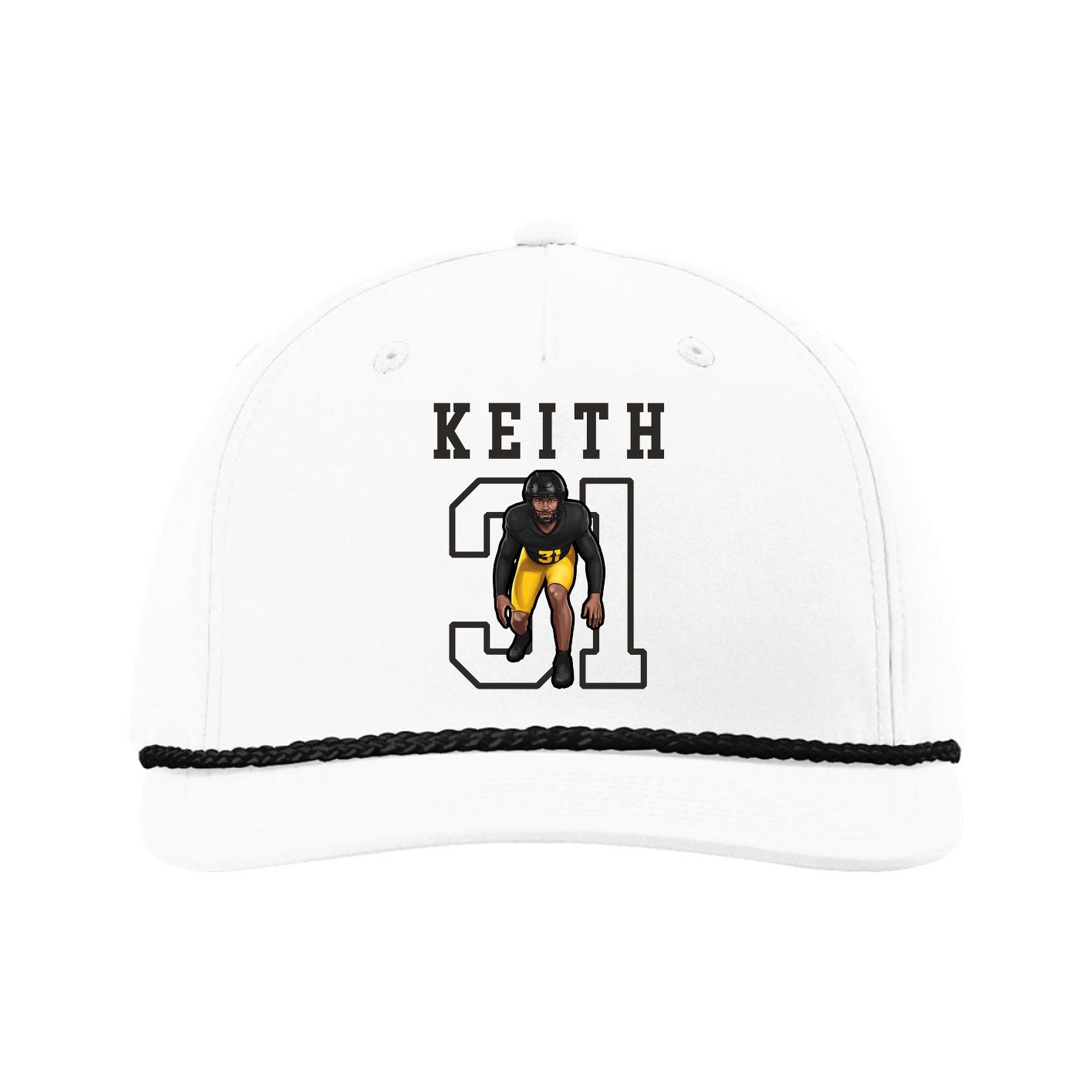Five-Panel Classic Rope Cap — Shirsey in White