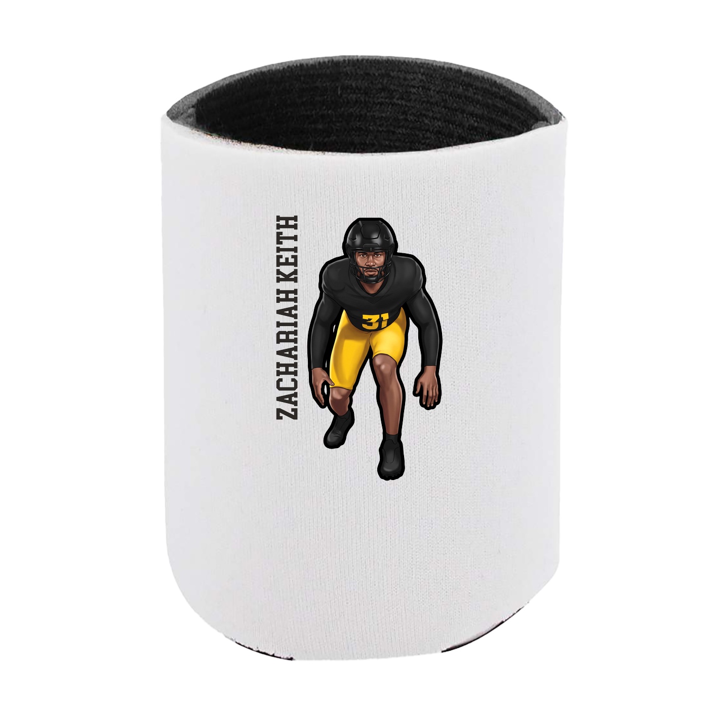 Can Holder — Name Vertical in White