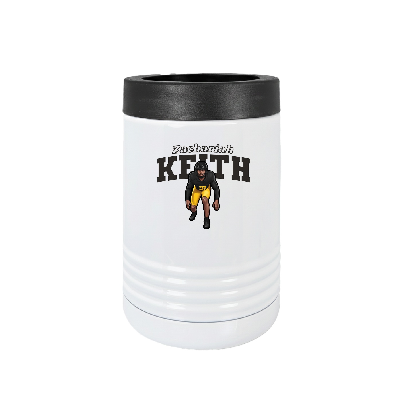 Beverage Holder — Name Arch in White