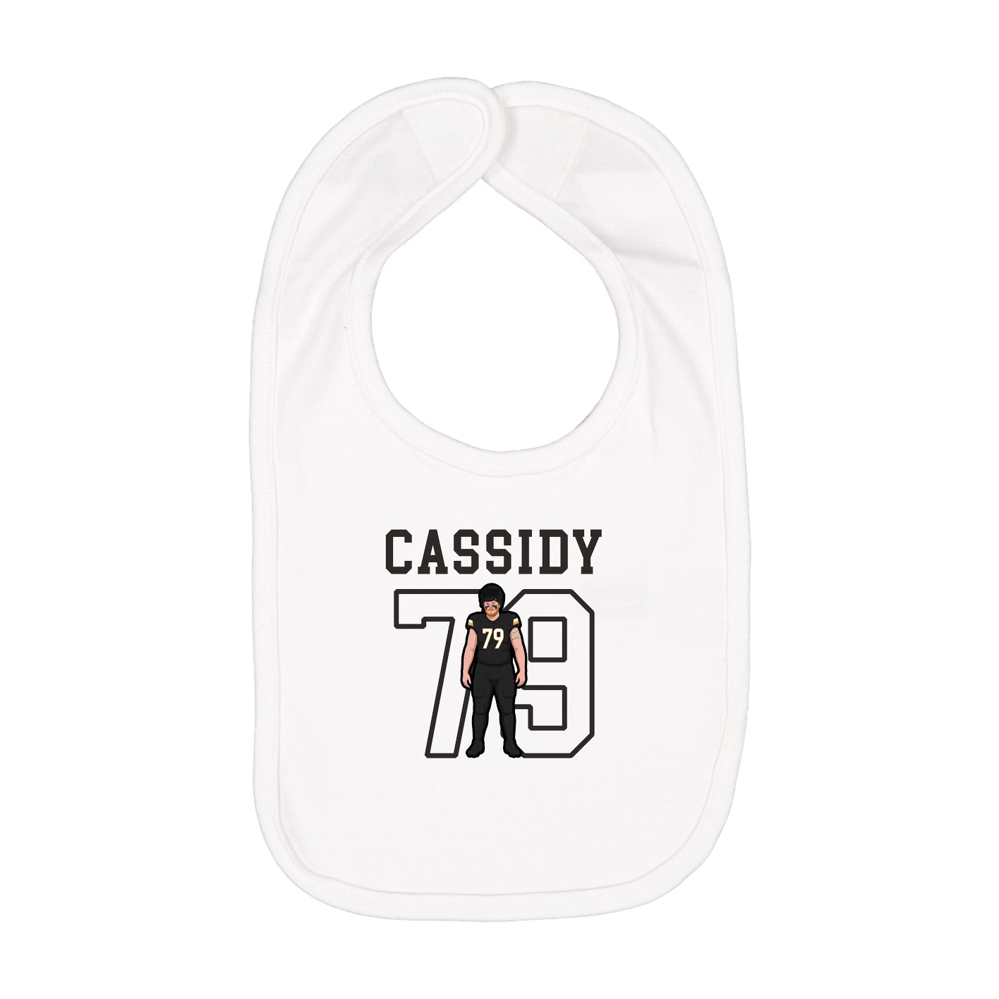 Infant Bib — Shirsey in White